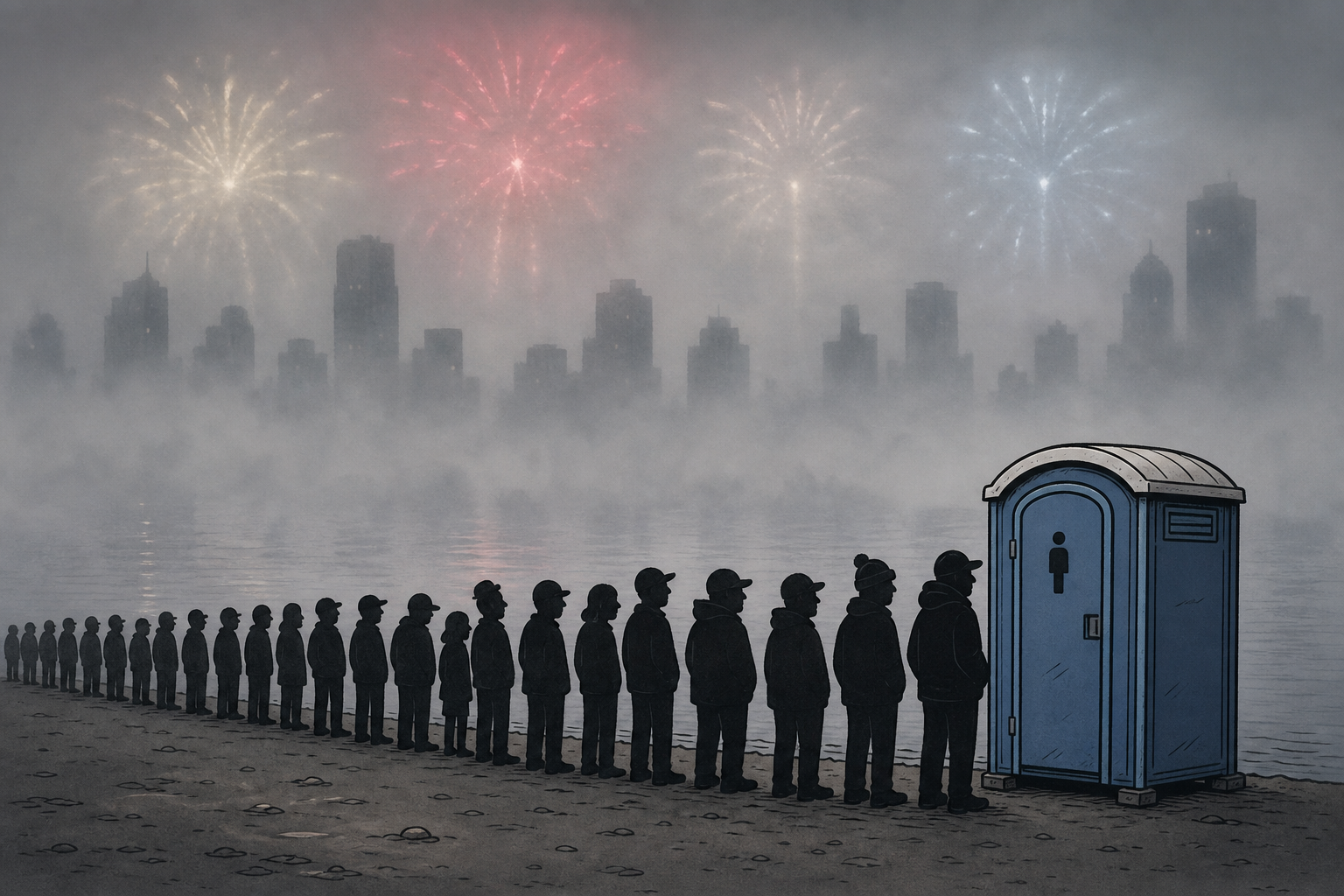 San Francisco Spent 18 Months Planning a Golden Gate Bridge Fireworks Show. It Had One Toilet for Every 787 People.