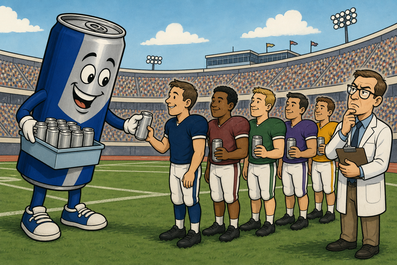 The Big 12 Put Monster Energy on Every Jersey. Its Own Researchers Have Been Flagging the Risks for Years.