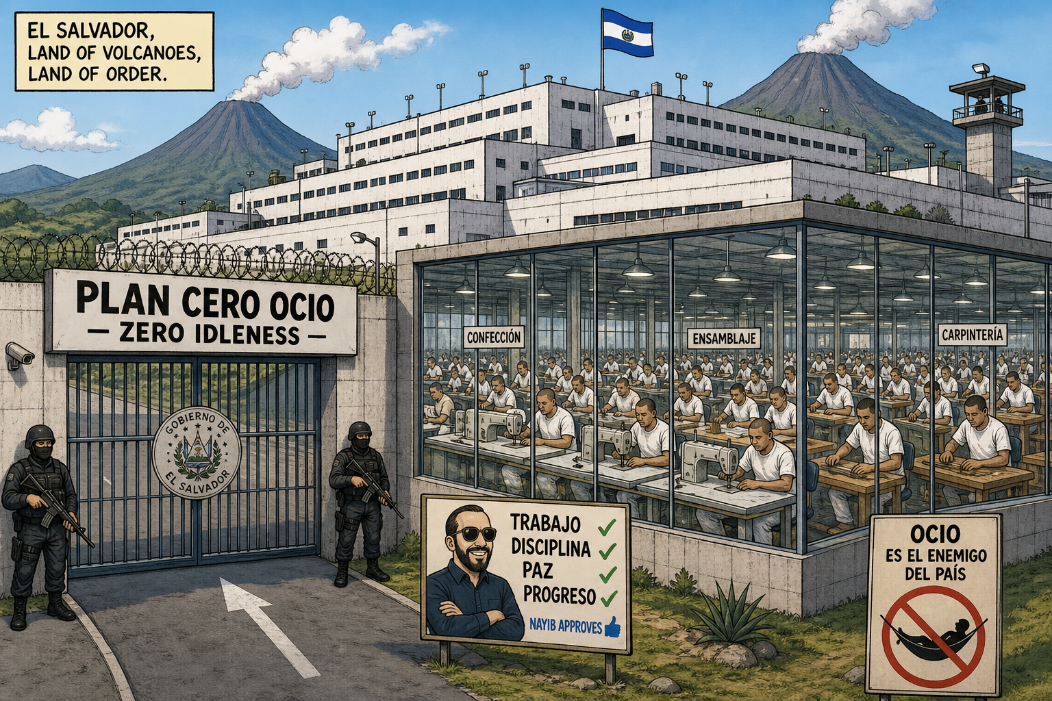 Zero Idleness: Inside the Prison State That Made El Salvador the Safest Country in the Hemisphere