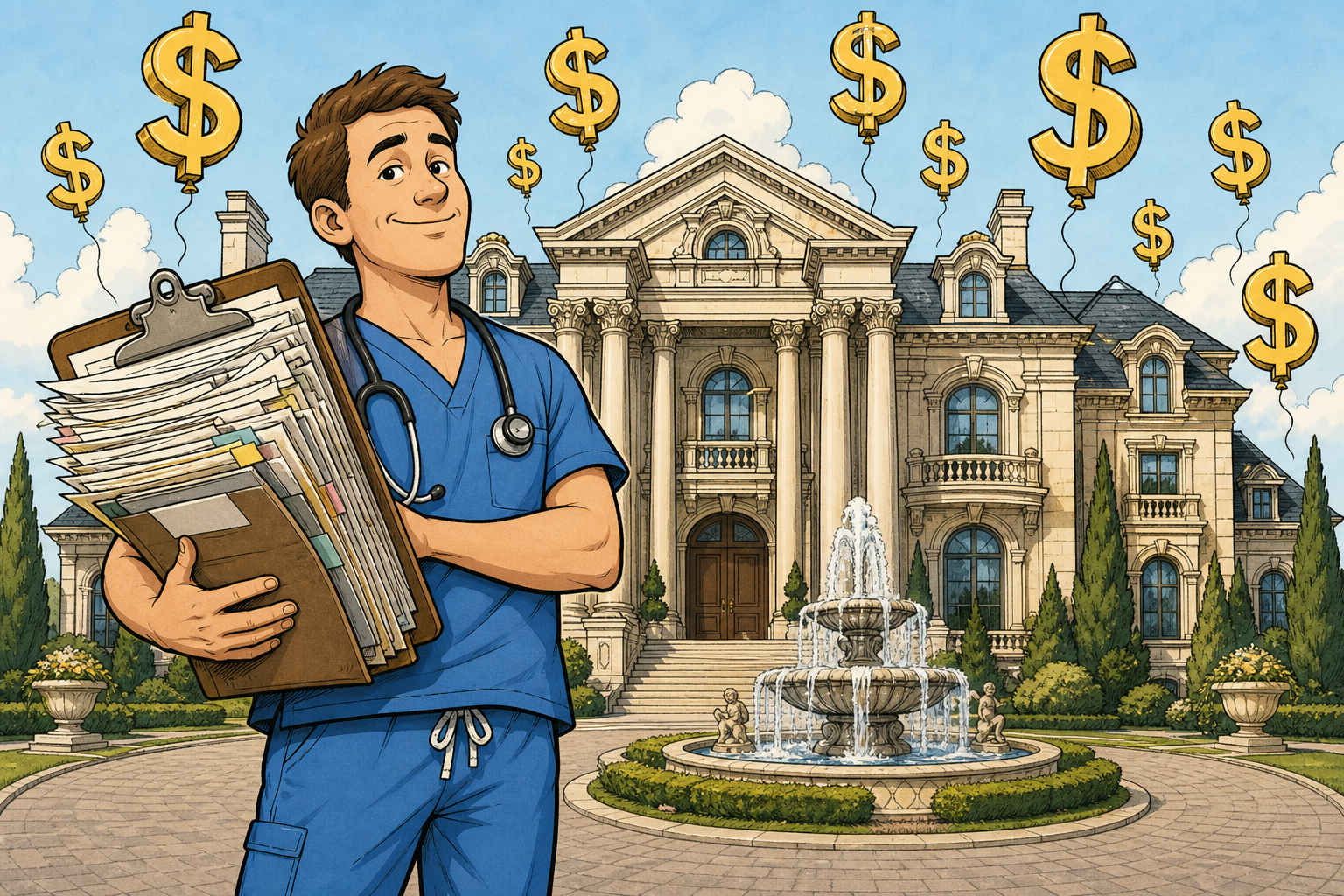 How Do You Afford a $28 Million Mansion on a Respiratory Therapist's Medicaid Billings? Nobody Has an Answer.