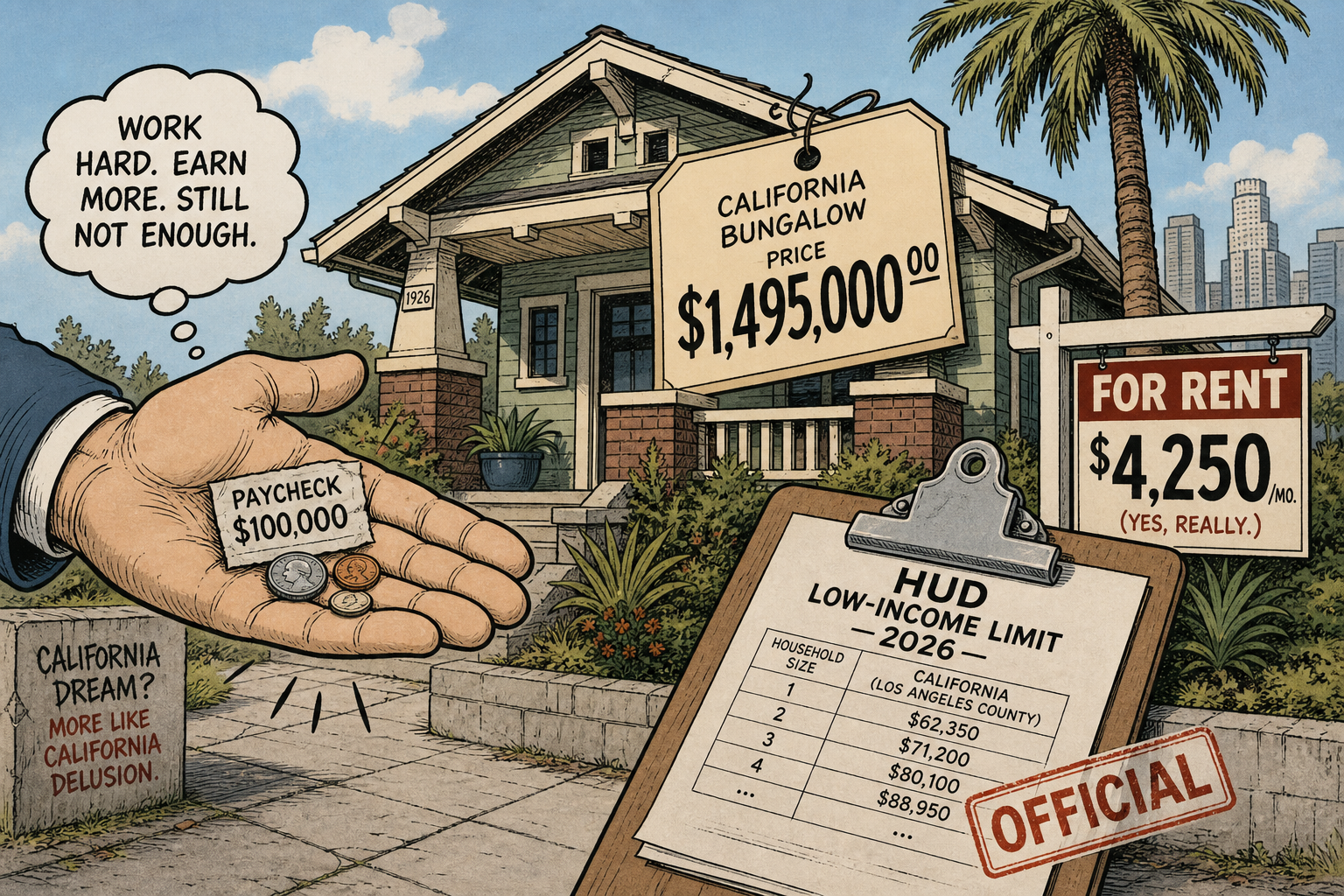 In California, a $104,200 Salary Is Now Officially "Low Income"
