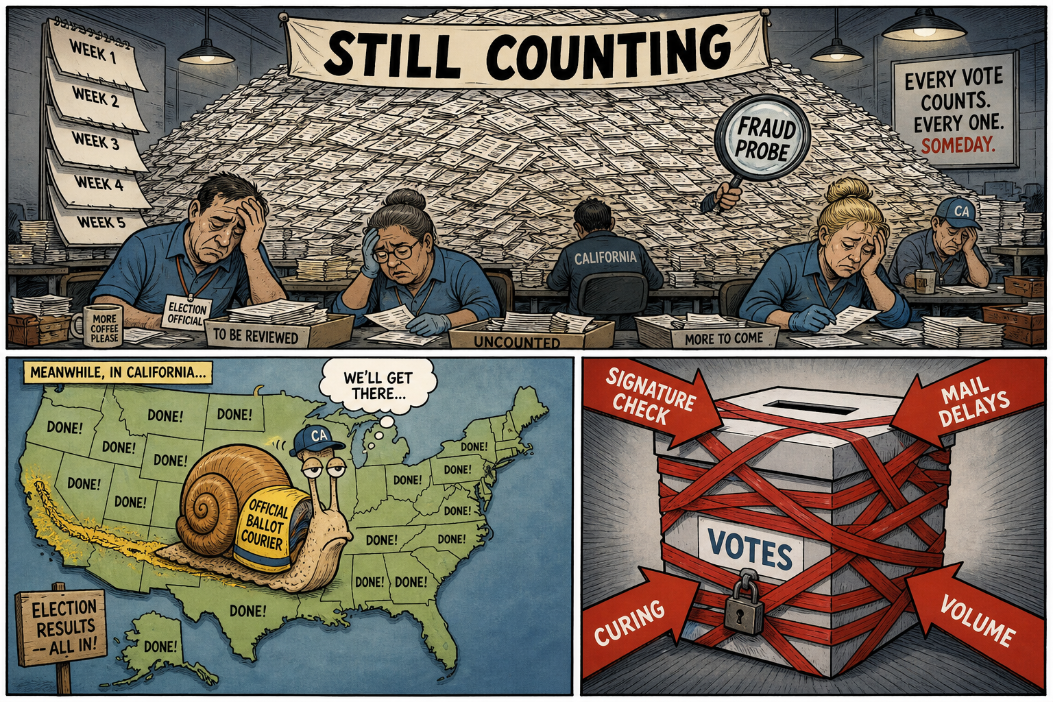 California Still Can't Count Its Votes — Now the DOJ Is Probing Fraud