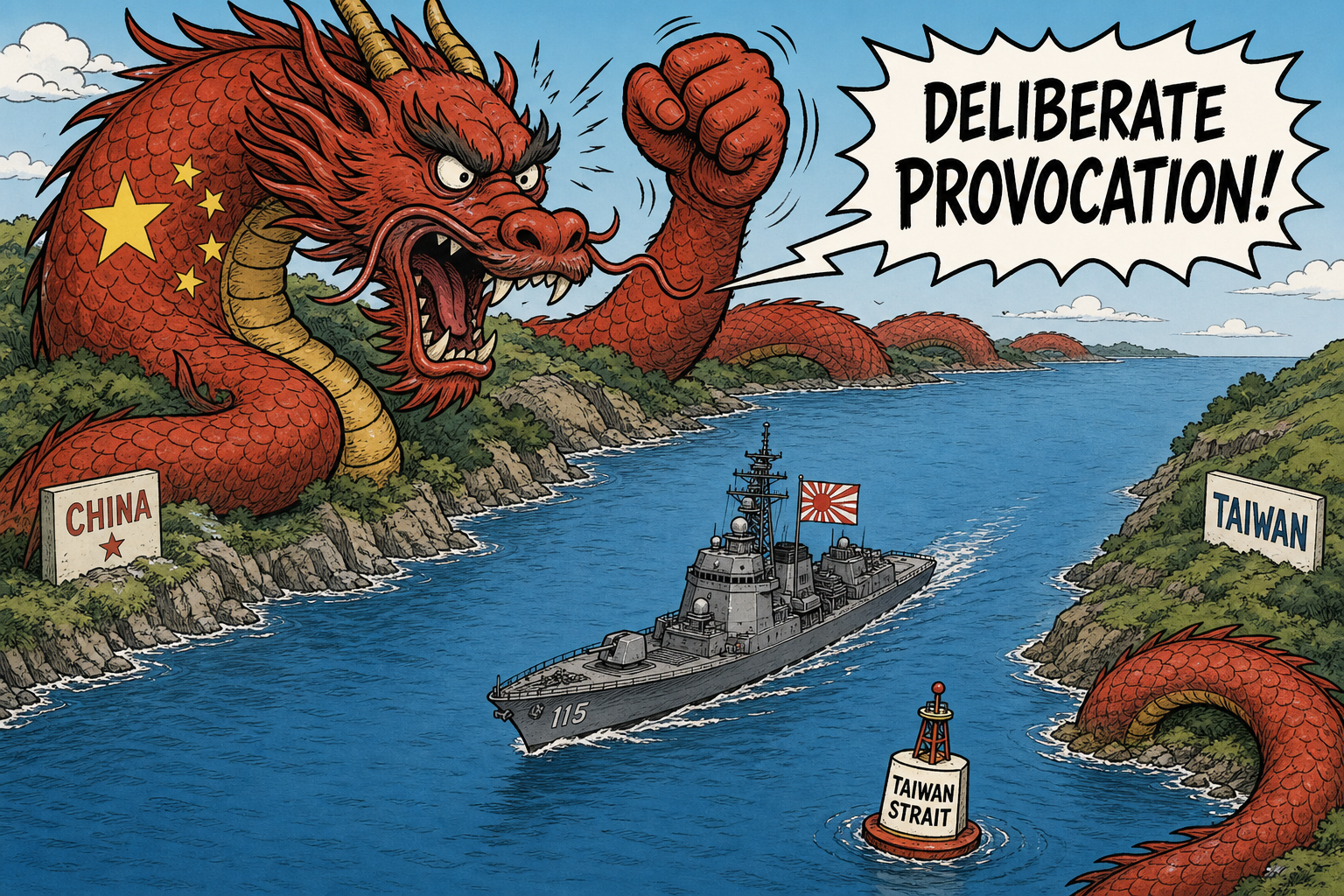 One Japanese Destroyer Sailed the Taiwan Strait. Beijing Called It a 'Deliberate Provocation.'