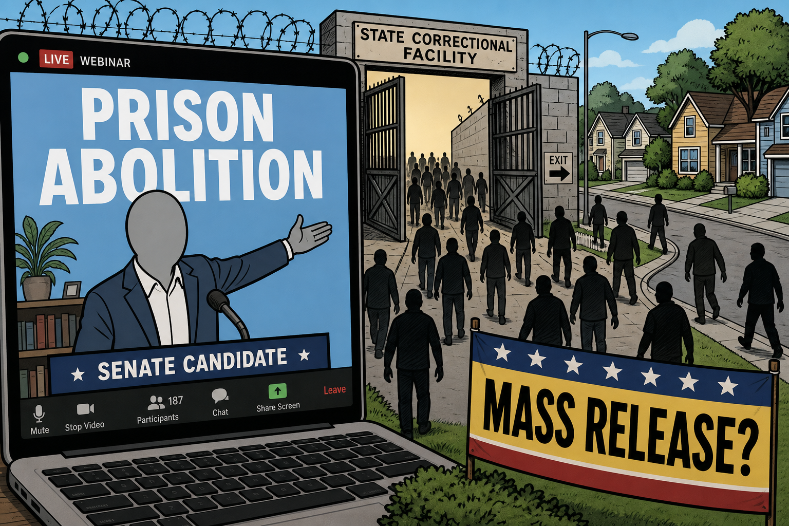 Michigan's Democratic Senate Frontrunner Called for the Mass Release of Prisoners