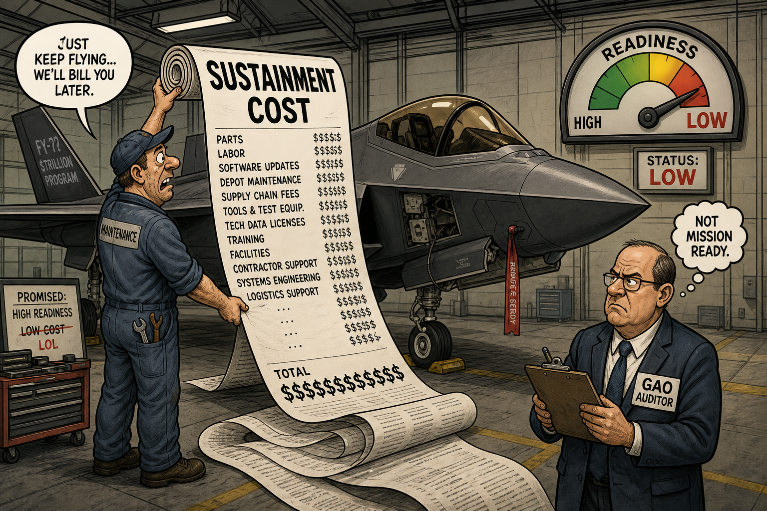 GAO: A $2 Trillion Jet That Can Fly Every Mission Only One Day in Four