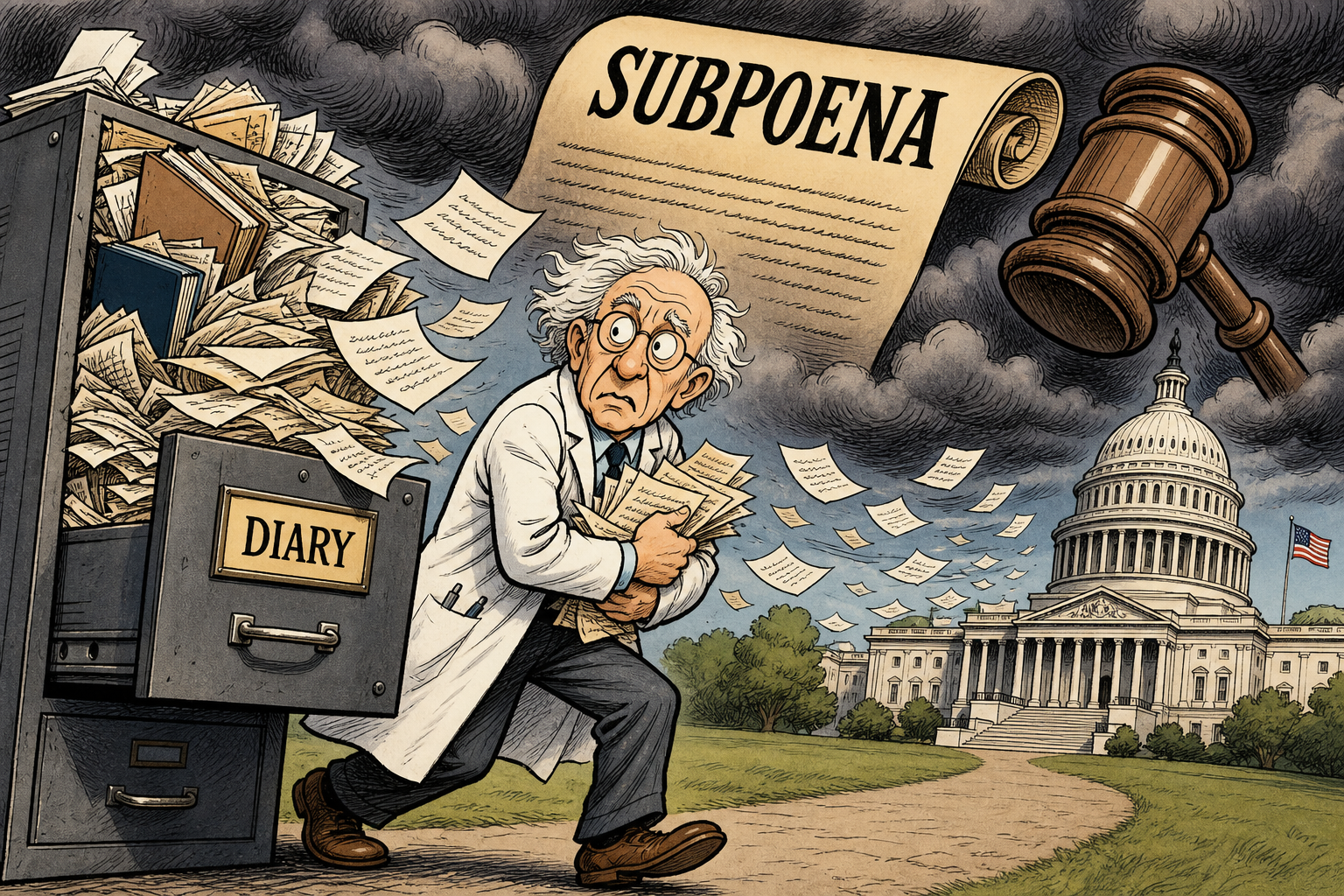 His Diary Said 0.2 Percent. He Told Congress Ten Times the Flu. Wednesday, He Answers Under Oath.