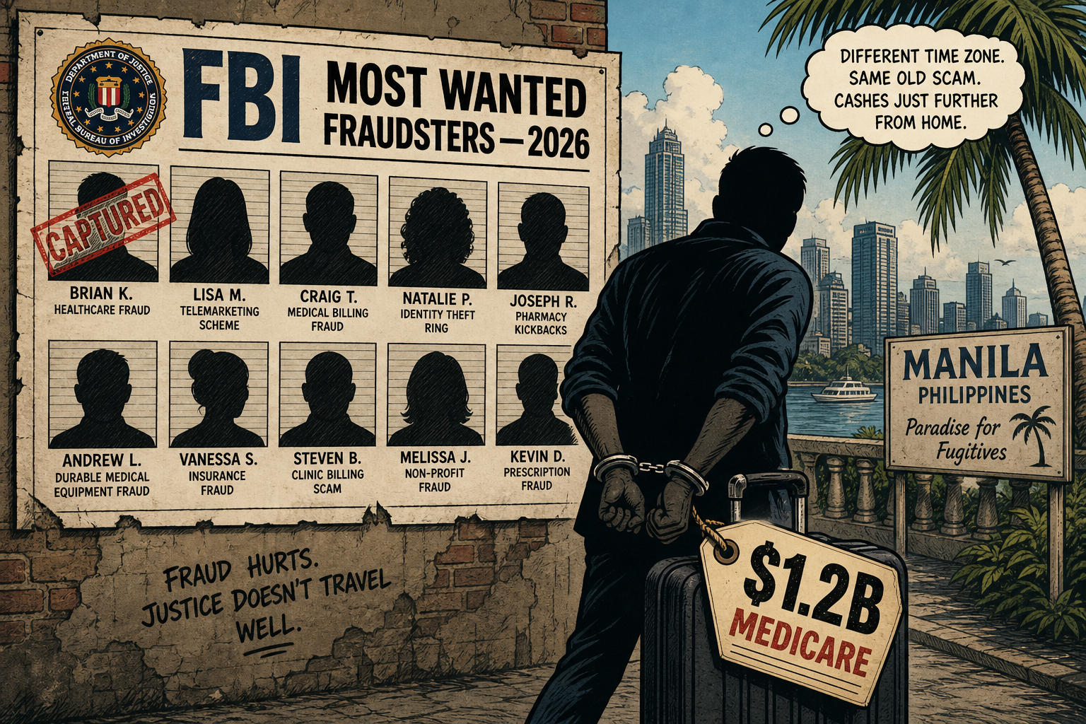 FBI Captures $1.2B Medicare Fraud Fugitive in the Philippines