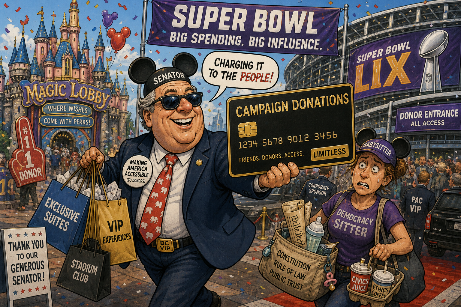 Disney, the Super Bowl, and a $400 Babysitter — All on Ruben Gallego's Campaign Card
