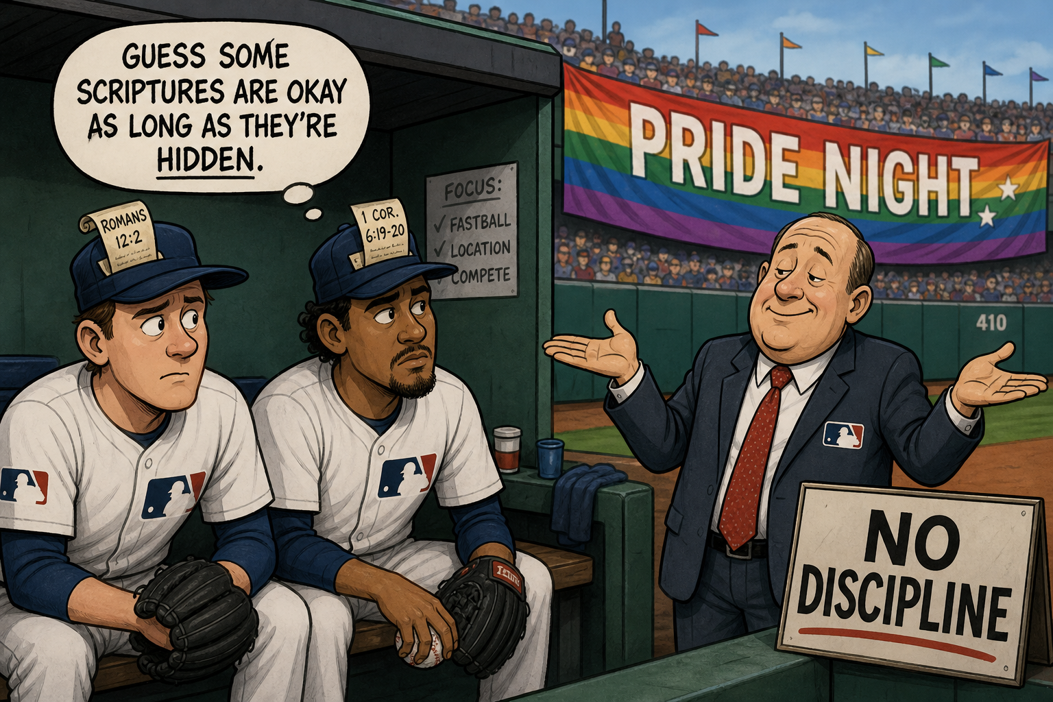 Giants Pitchers Who Wrote Bible Verses on Pride Night Caps Won't Be Disciplined, MLB Commissioner Rob Manfred Says