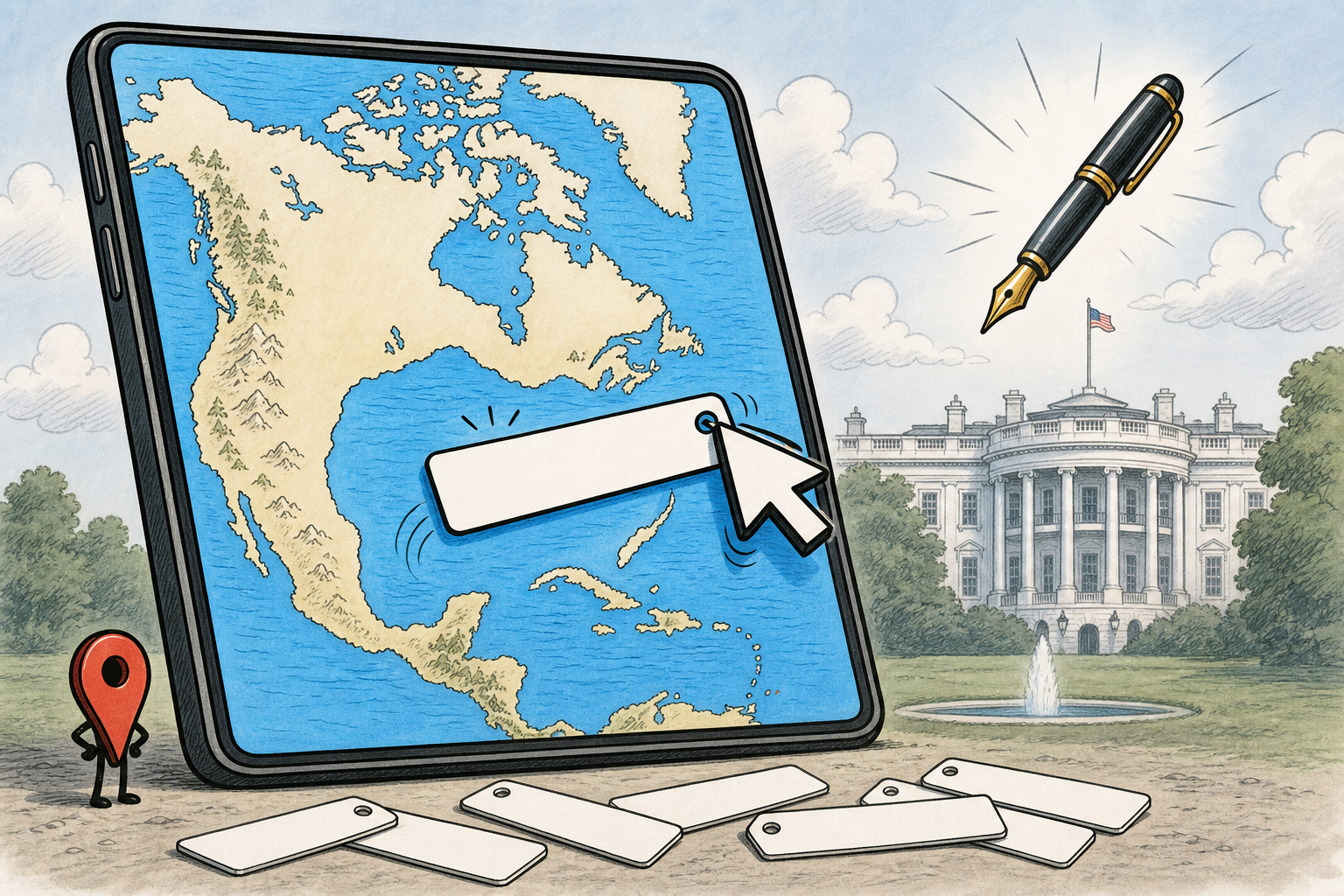 Google Maps Adopts 'Lake America' After Trump Executive Order. Canada Isn't Buying It.