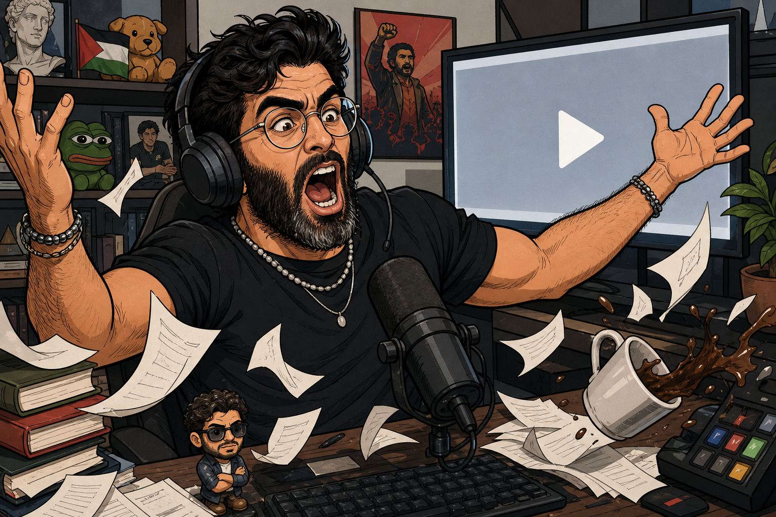 "Playing My Own Words Is Defamation": Hasan Piker Melts Down Over Scott Jennings Clip Compilation