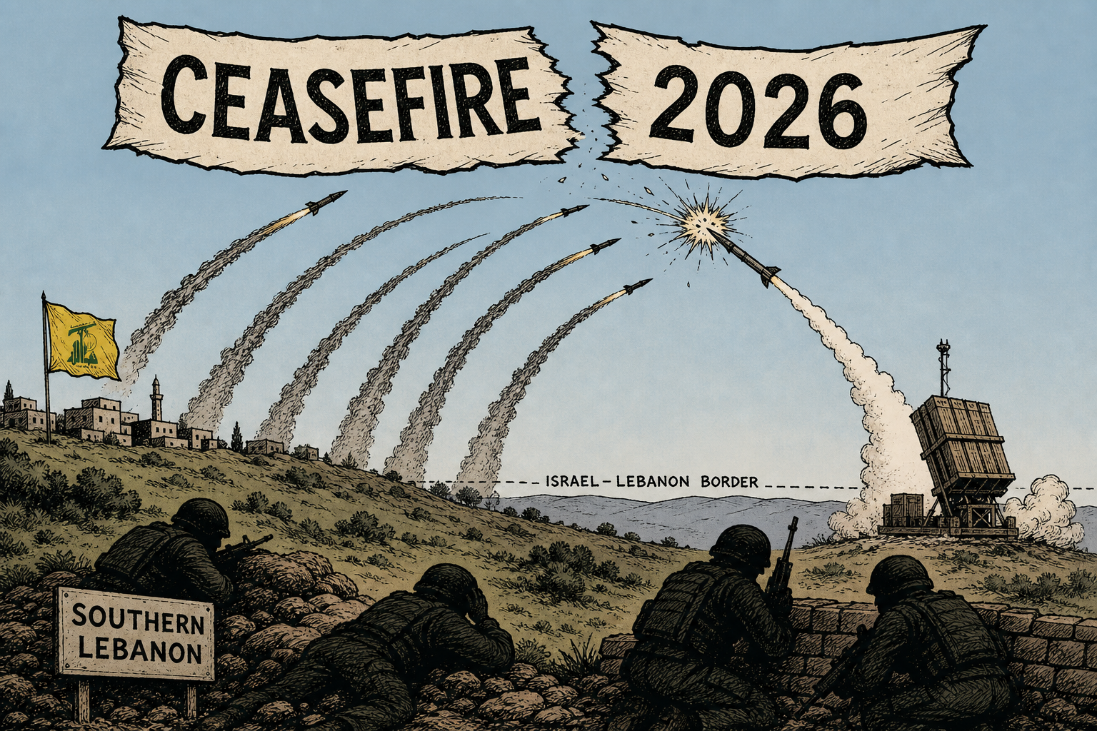 Hezbollah Broke the Lebanon Ceasefire With a 50-Rocket Barrage — Then Both Sides Renewed It