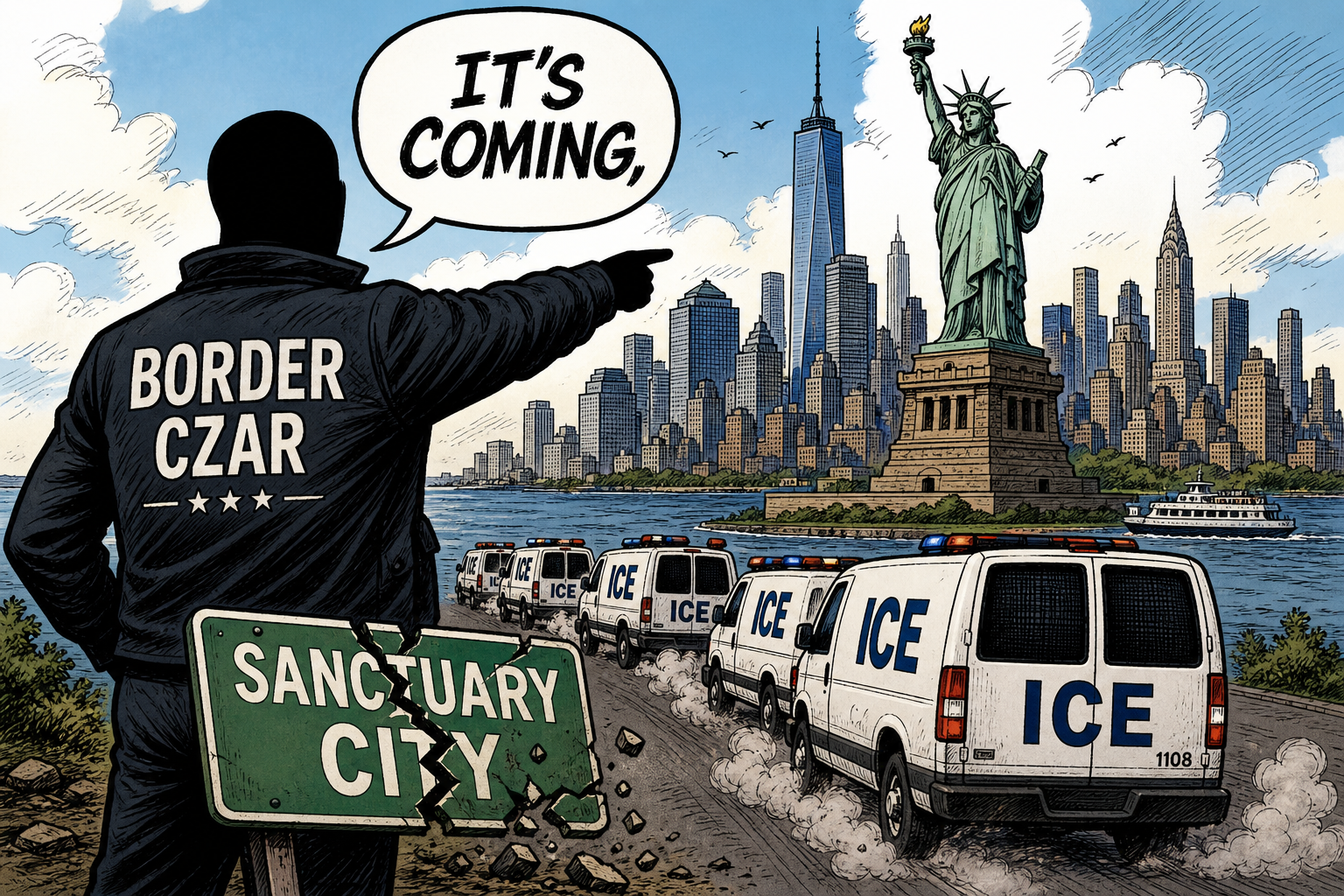 New York Signed a Sanctuary Package. The Border Czar Answered: 'It's Coming.'