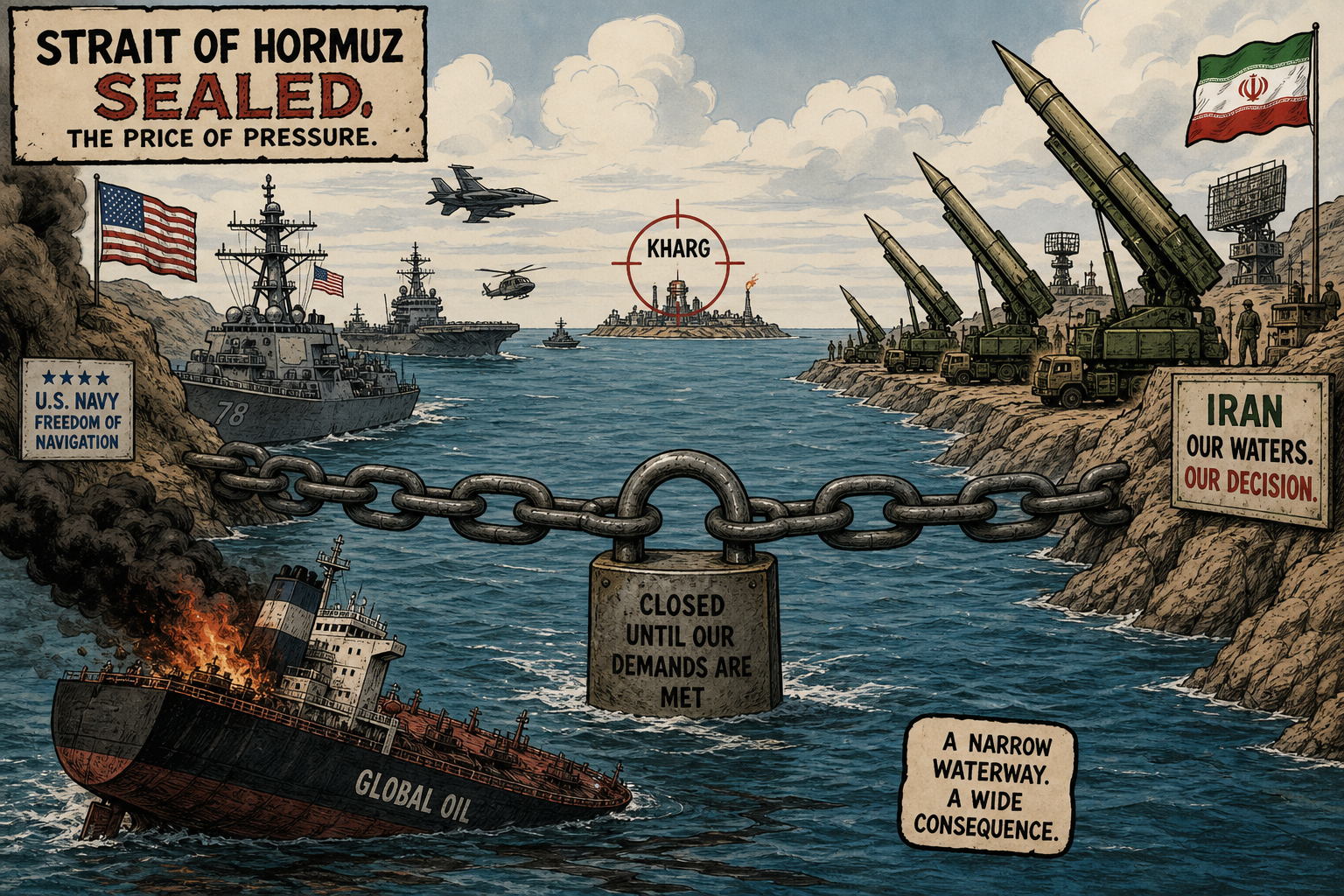 Three Sailors Dead, Hormuz Closed, Oil Surging: The U.S.–Iran War Just Drew First Blood