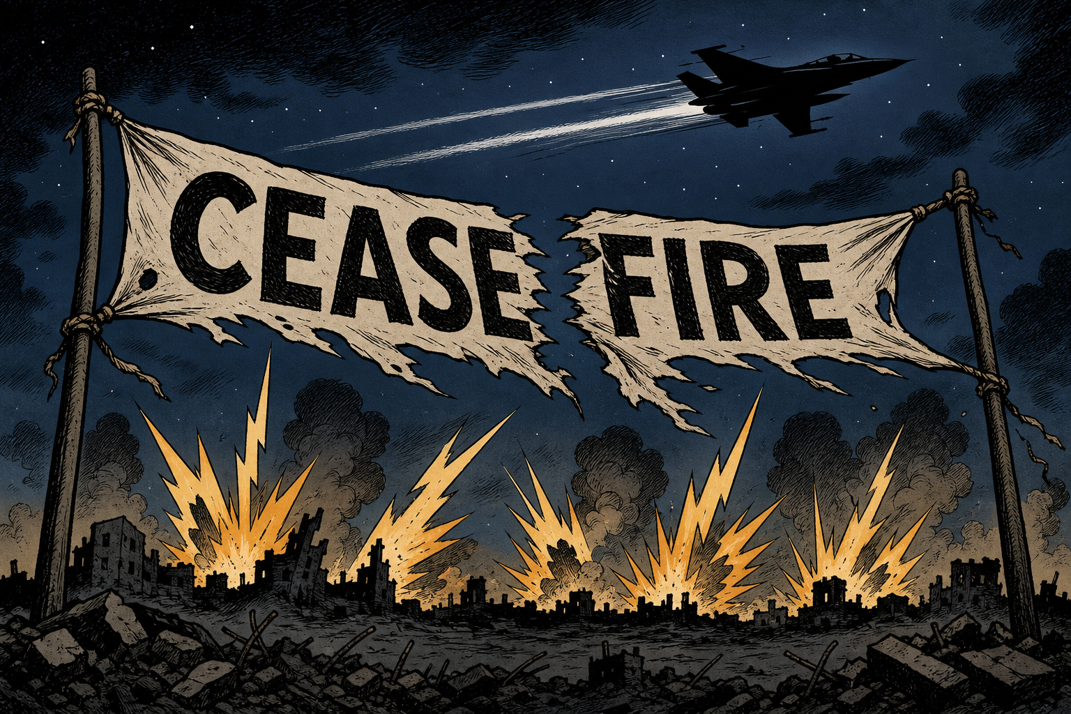 The US Strikes Iran a Second Night, Trump Vows "20 to 1" — Iran Hits Three Gulf States Back