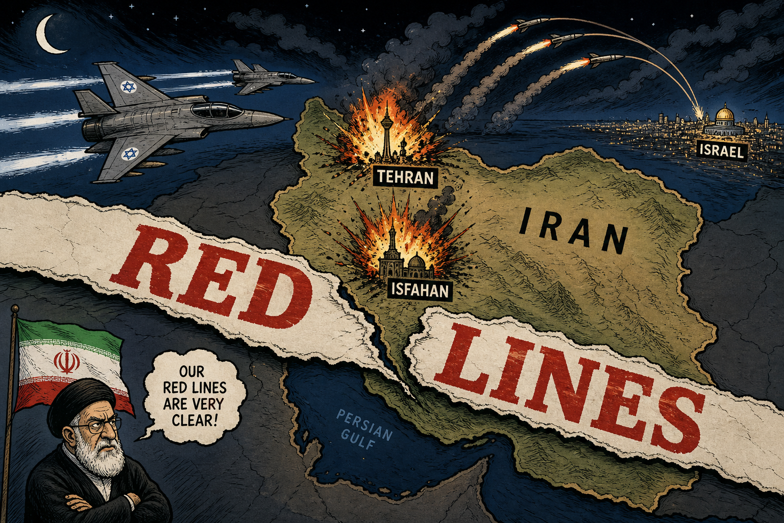 Israel Strikes Inside Iran — Explosions in Tehran and Isfahan After Iran's Missile Barrage