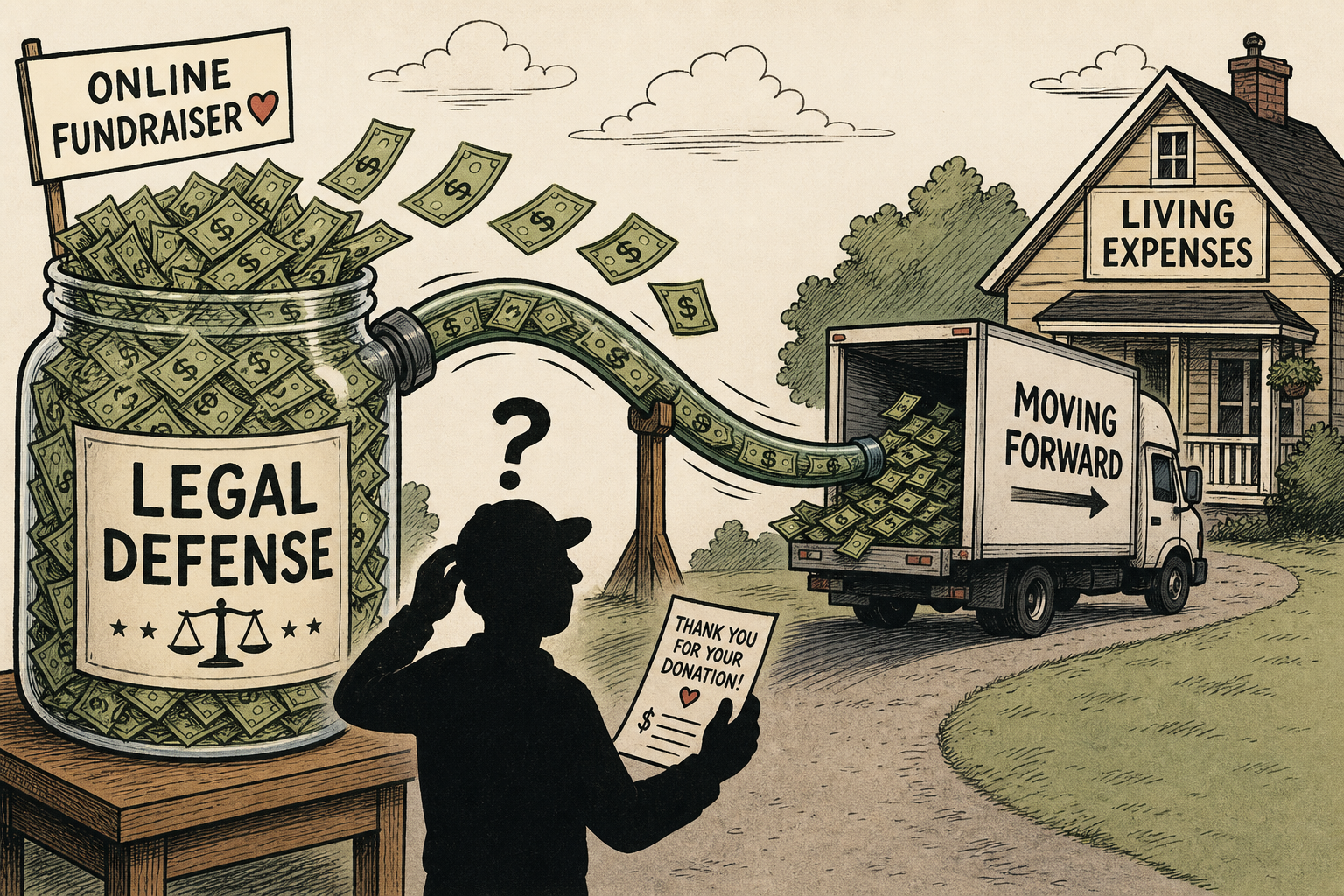 They Raised $634,000 for His Defense. Then He Told the Court He's Penniless.