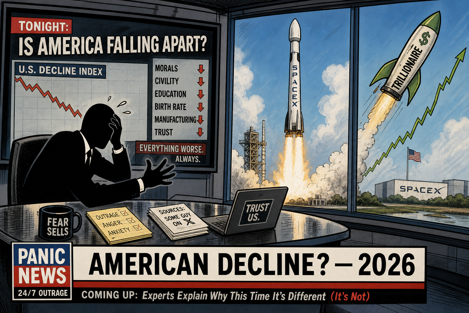 CNN's Kasie Hunt Asks If Musk's SpaceX Wealth Is a Sign of 'American Decline'