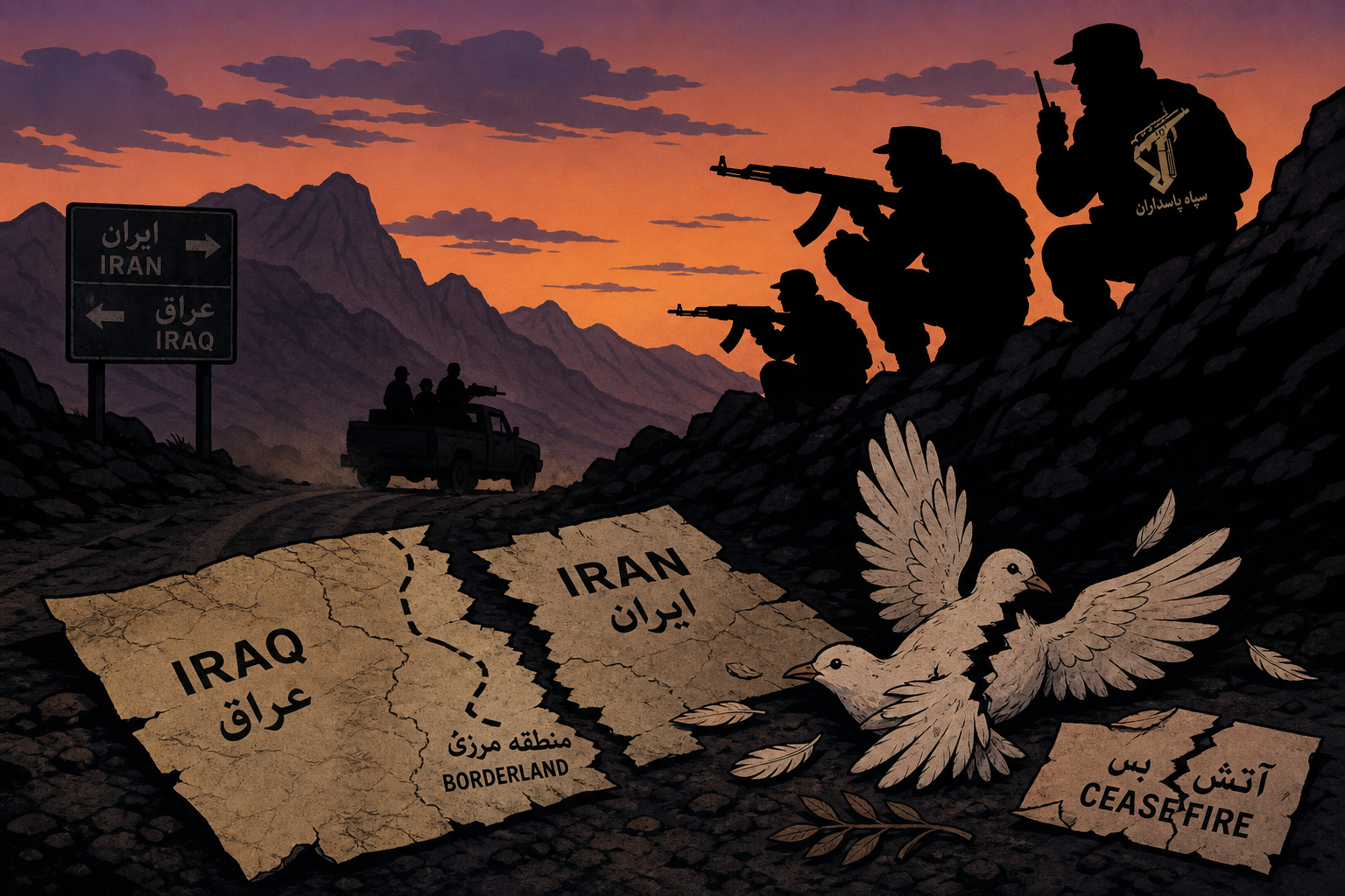 Six Kurdish Fighters Killed in IRGC Ambush as Clashes Spread Across Western Iran