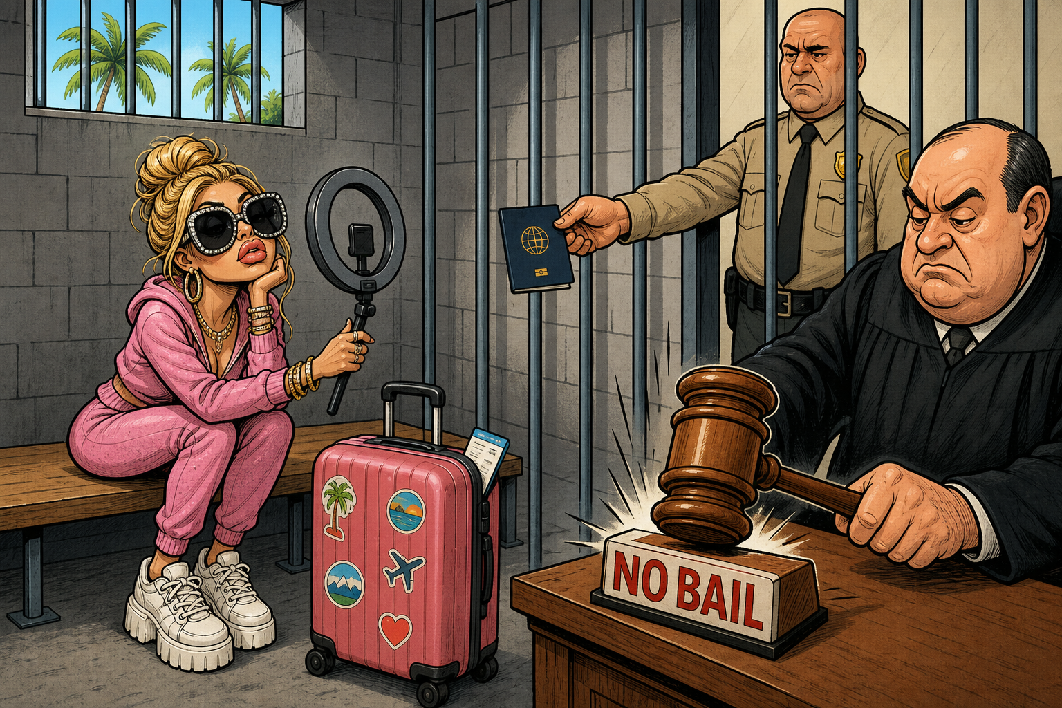 She Was Free on Bail Facing Six Felonies. The Court Found She Removed the Monitor and Sought a Second Passport.