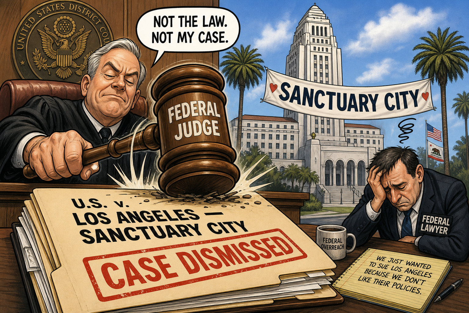 Judge Dismisses Trump DOJ Lawsuit Over L.A.'s Sanctuary City Ordinance