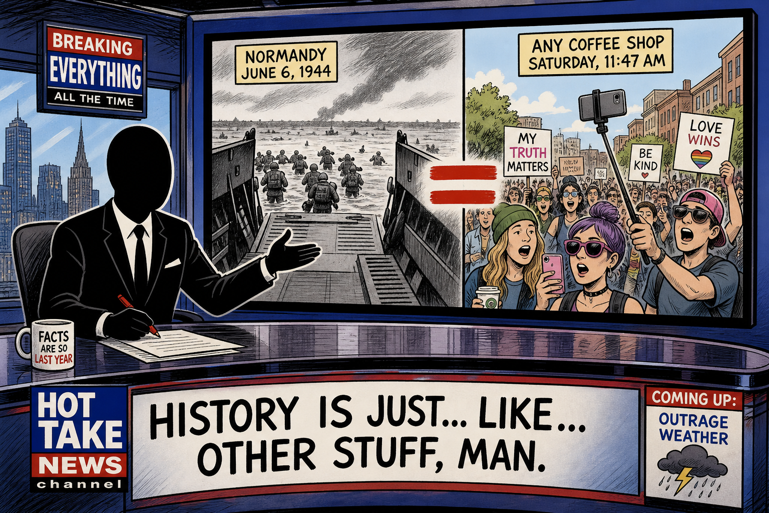 Maddow Drafts the Dead of Omaha Beach Into the Anti-Trump Protest Movement