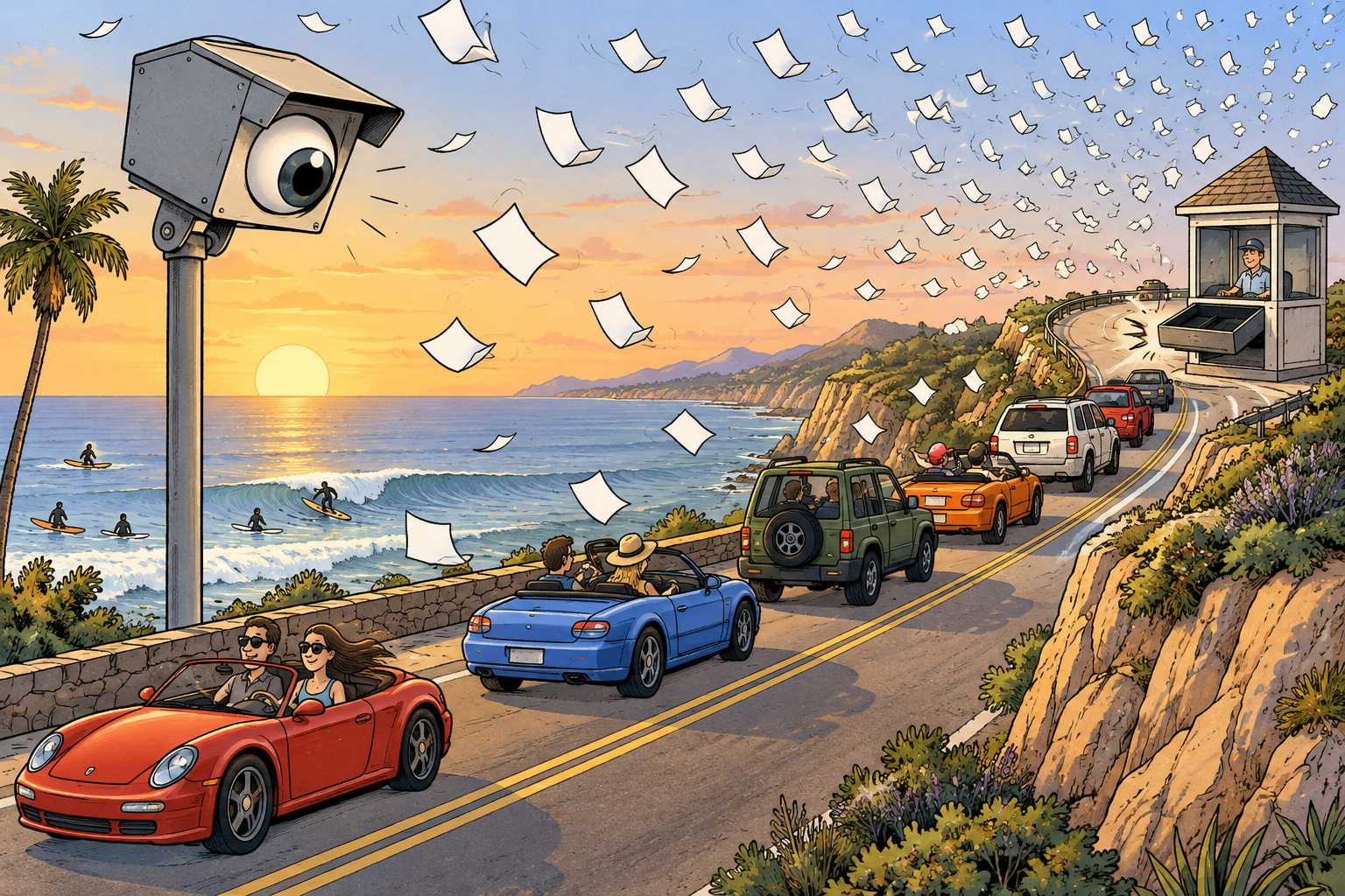 Malibu's New PCH Speed Cameras Logged About 100,000 Violations in Nine Days. Nobody Has Been Ticketed, and the Contract Is Has a Five-Year Ceiling of About $14 Million.