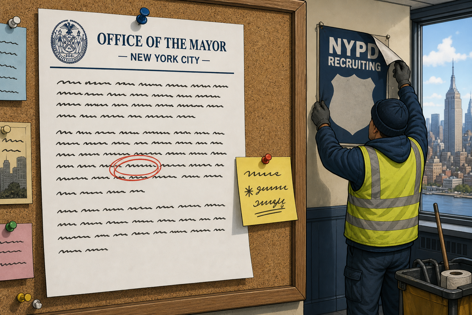 He Cut the Plan to Hire 580 More Cops. Then He Misspelled the Name of the Detective Who Took a Bullet.