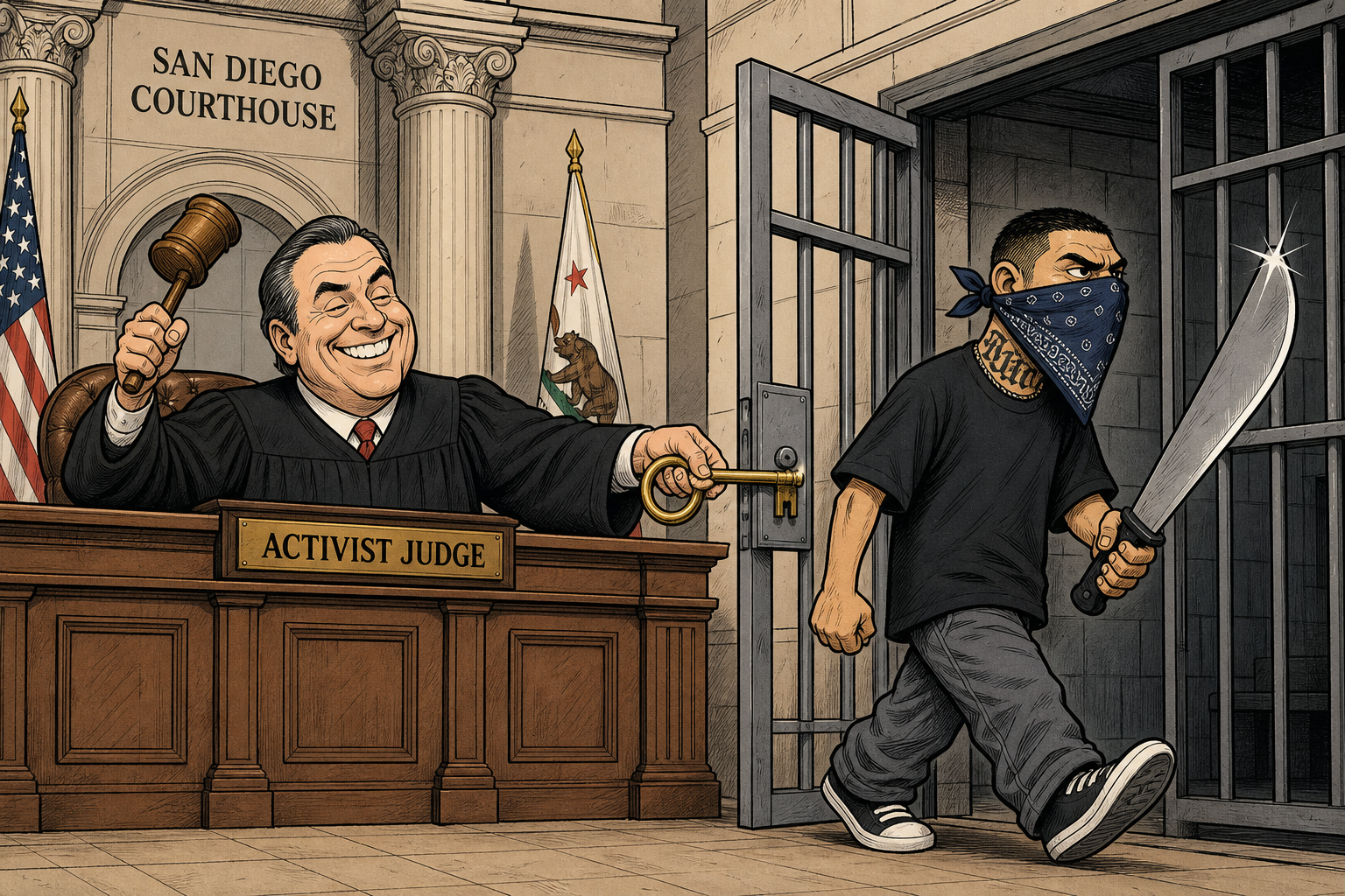 An MS-13 Killer Nicknamed 'The Witch' Was Ordered Released From ICE Custody. The Judge Who Signed That Order Was Appointed by Gavin Newsom, Then by Joe Biden.