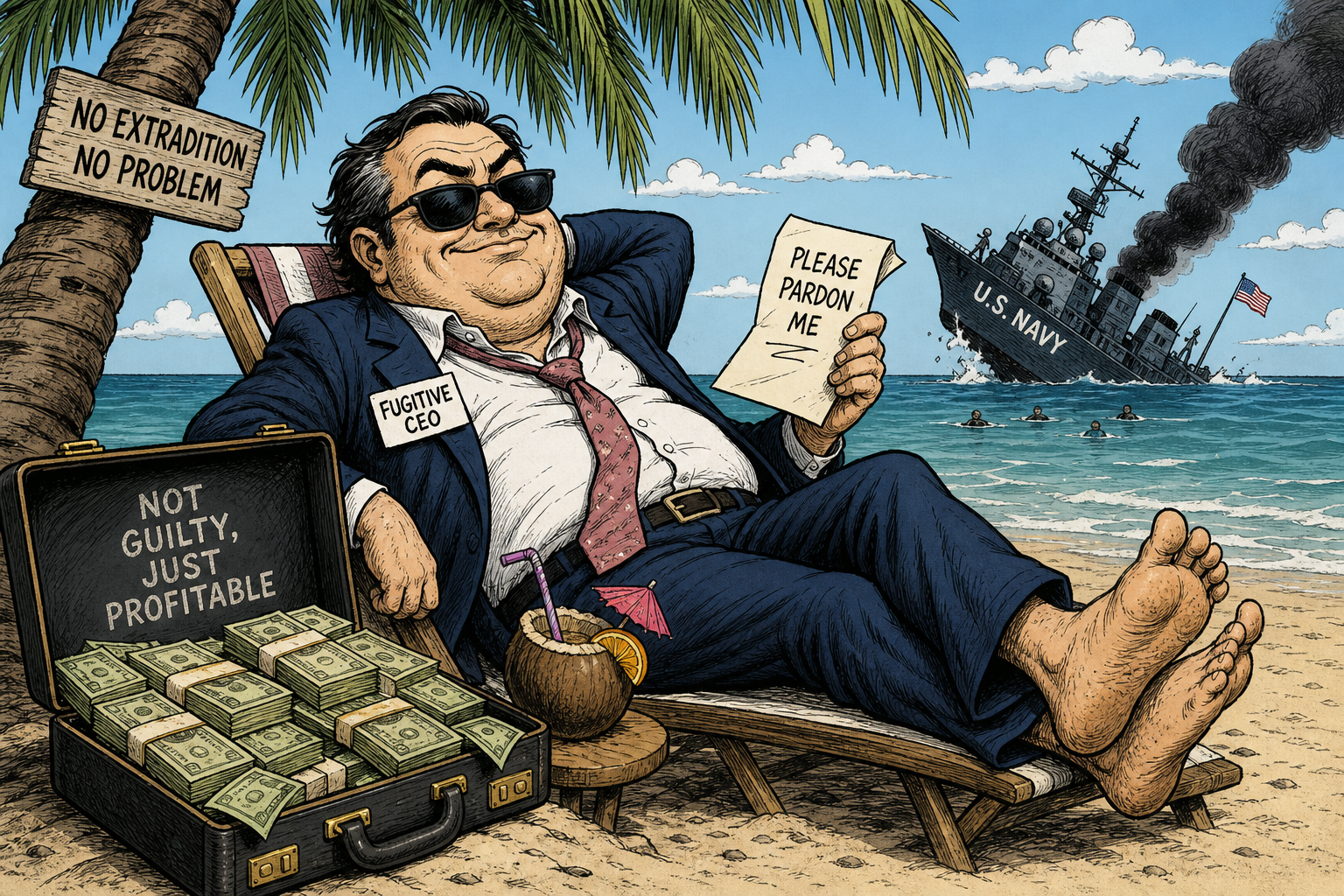 He Bribed the Navy, Then Fled the Country. Now He Wants a Pardon.