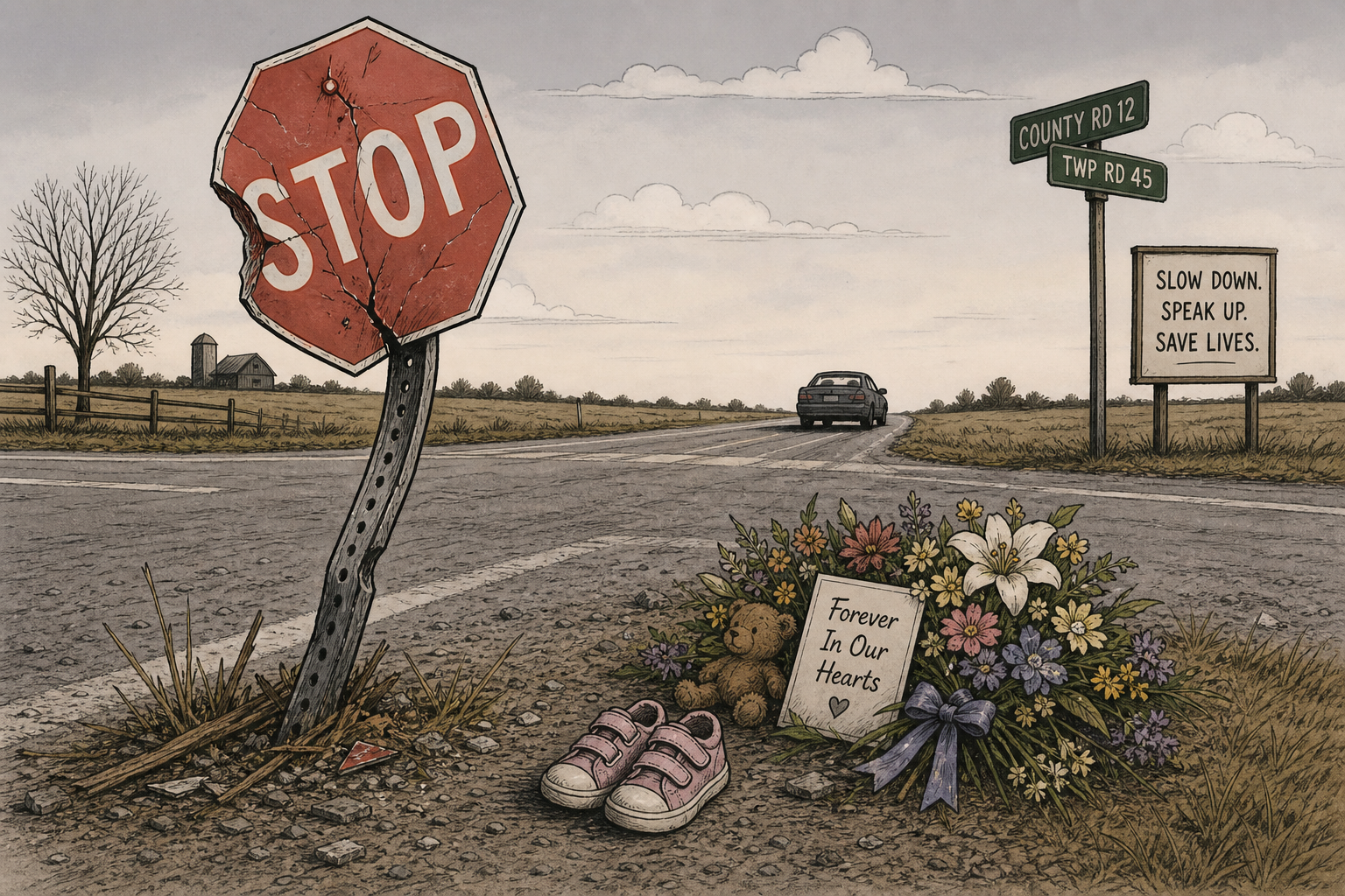 Three Deportations, One Revoked License: Calli Toler, 6, Died at a Pitt County Stop Sign — and the Top Charge Is a Misdemeanor
