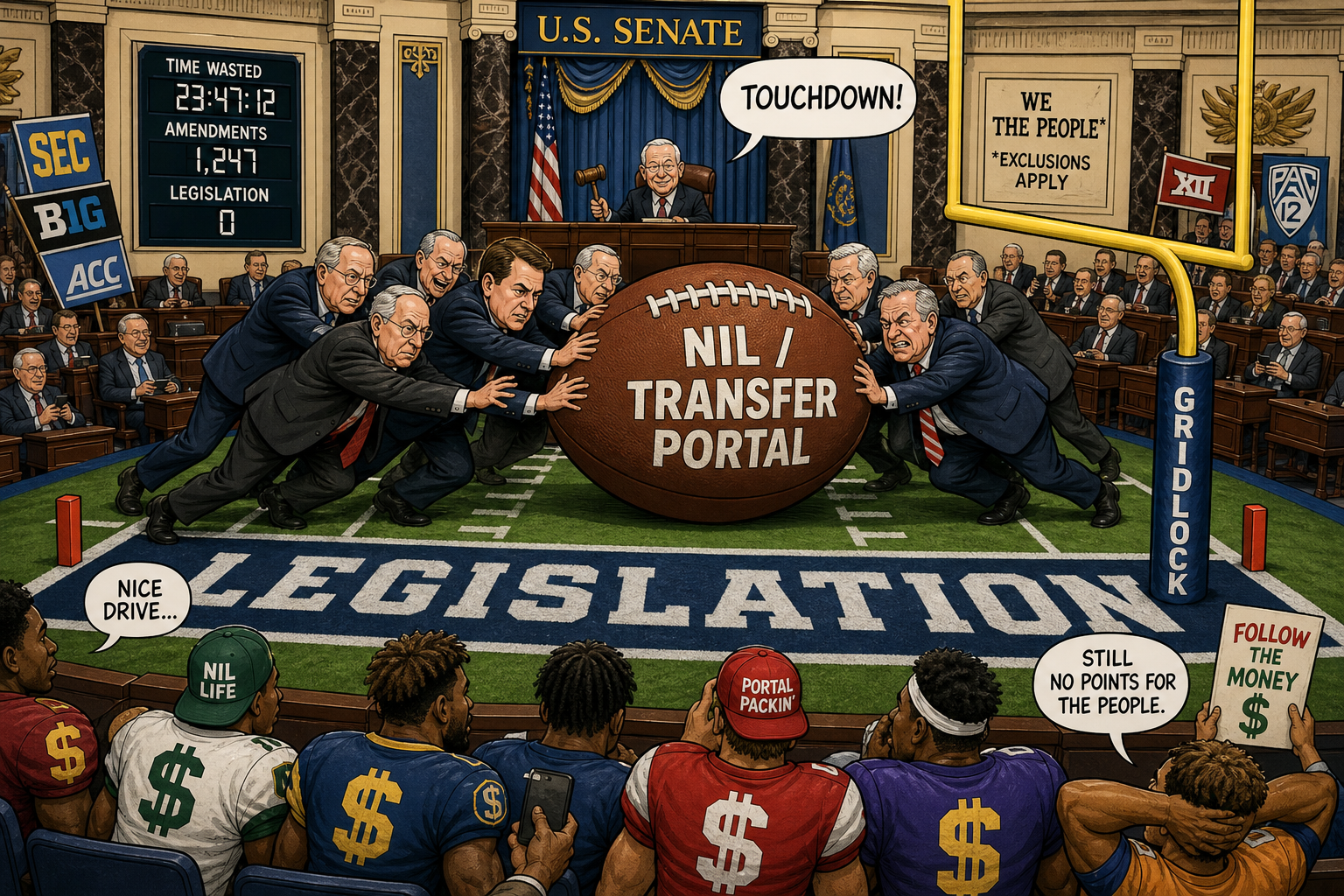Congress Tries to Referee College Sports — and a Bipartisan NIL Bill Just Cleared the First Down