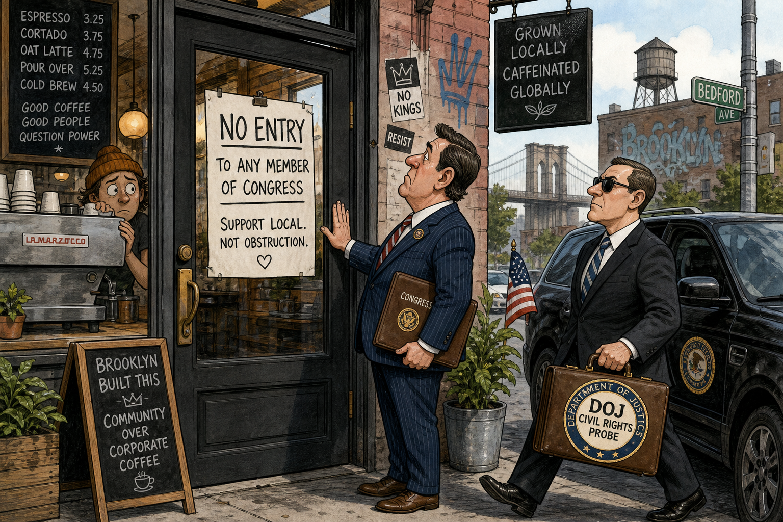DOJ Opens Civil-Rights Probe After a Brooklyn Coffee Shop Bans Pro-Israel Rep. Dan Goldman