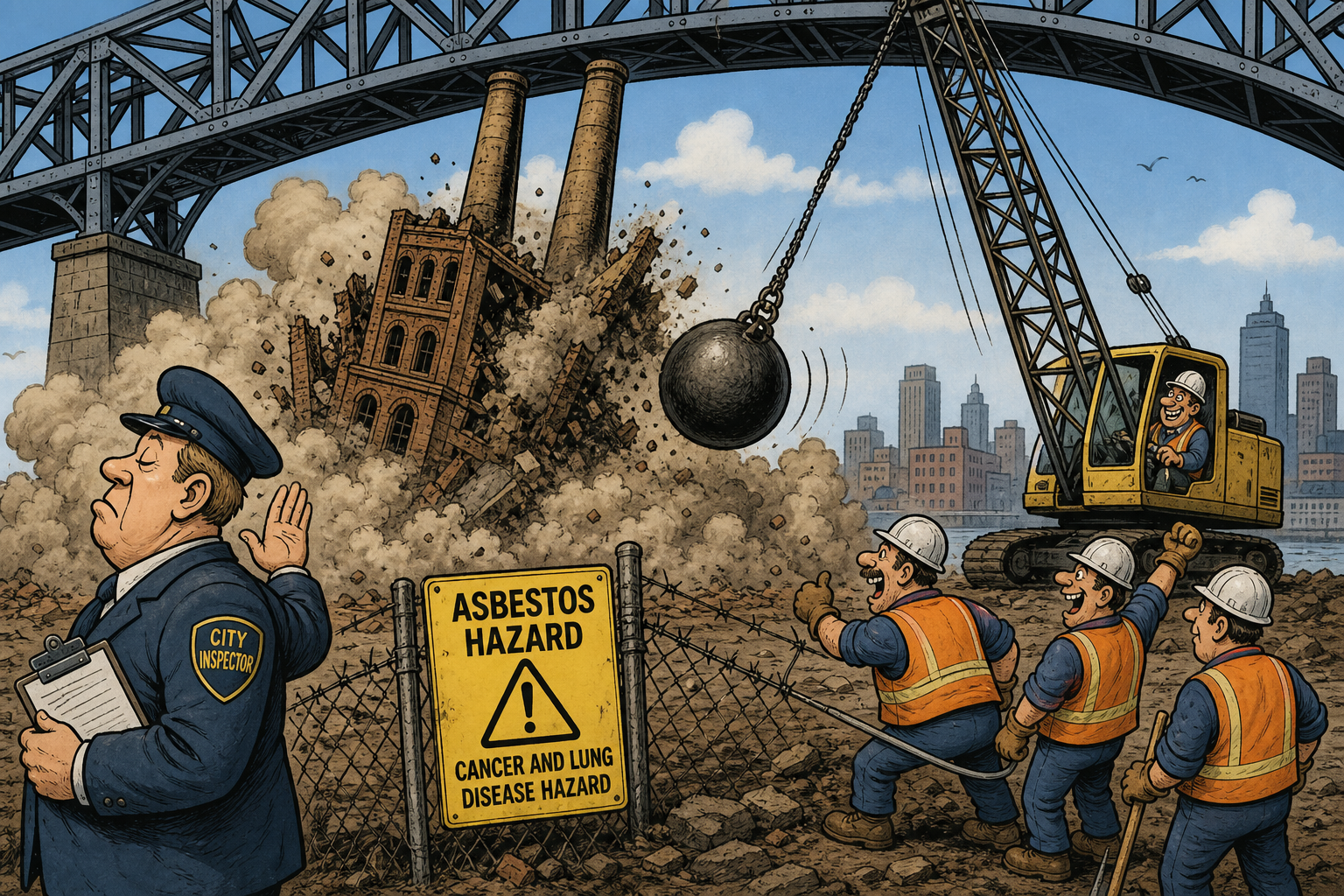 NYC Cited Its Own Crews for Breaking the City's Asbestos Rules Tearing Down a Marvel Landmark