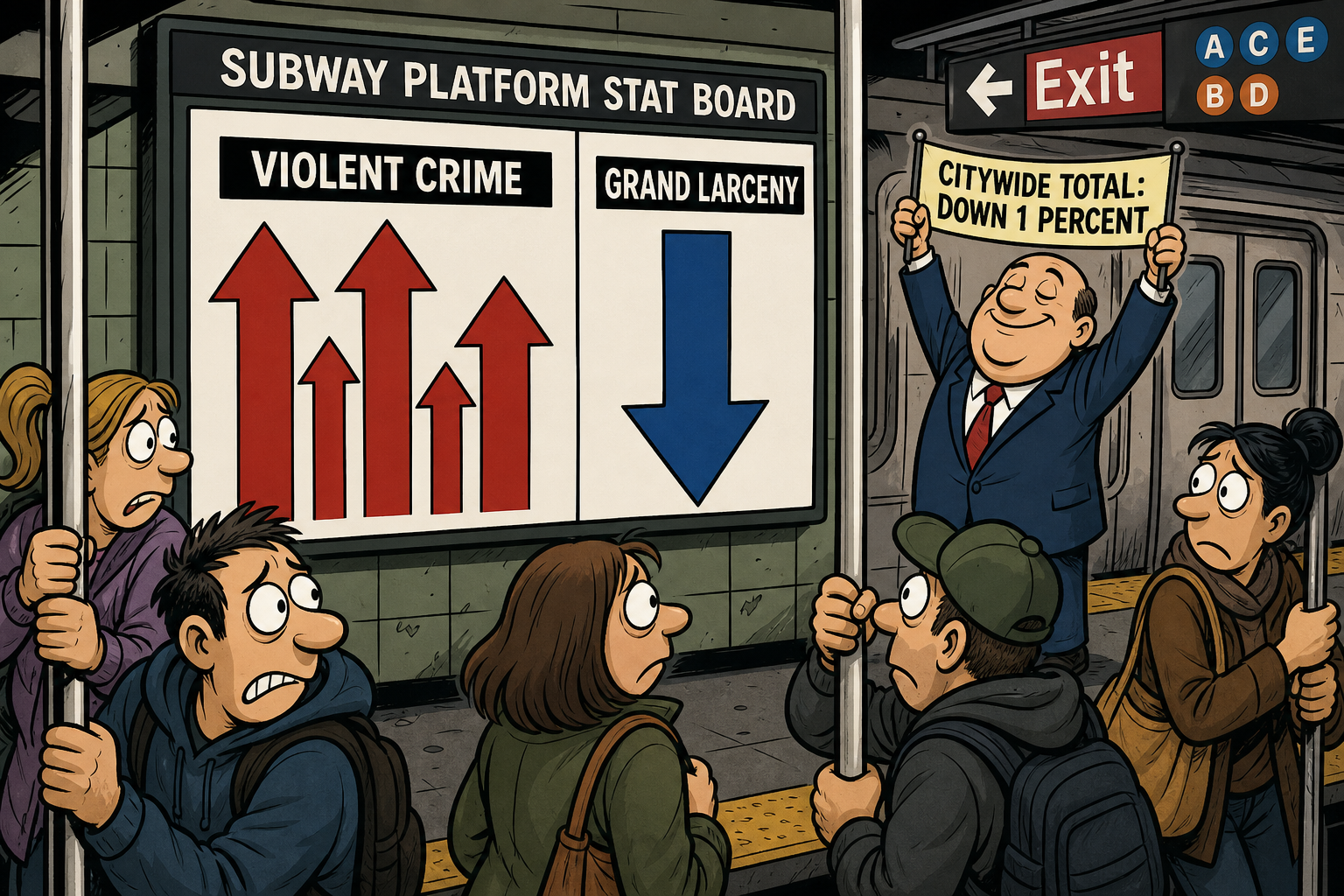 The Subway's Crime Number Went Down. The Reasons to Be Scared Went Up.
