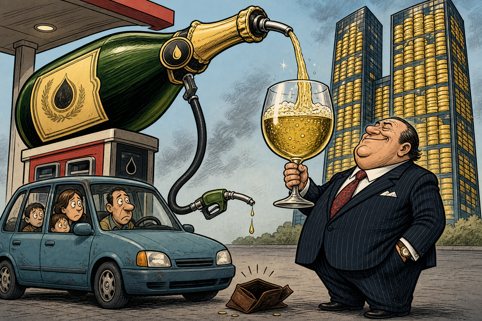 Gas Prices Rose 37% Since the Iran War Began. Chevron and Exxon's Profits Rose Up to 384%.