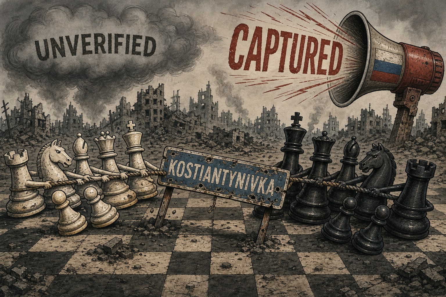 Russia Says It Took Kostiantynivka. The Map Says Otherwise.
