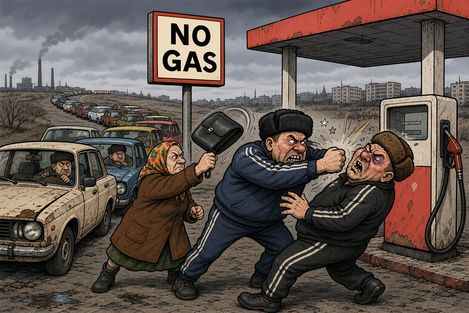 Fistfights at the Pump: Russia — the World's Second-Largest Oil Exporter — Is Running Out of Gasoline