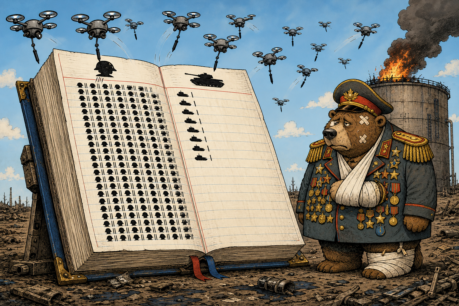 Russia's War Ledger: Personnel, Equipment, Territory, and Treasury, Tracked