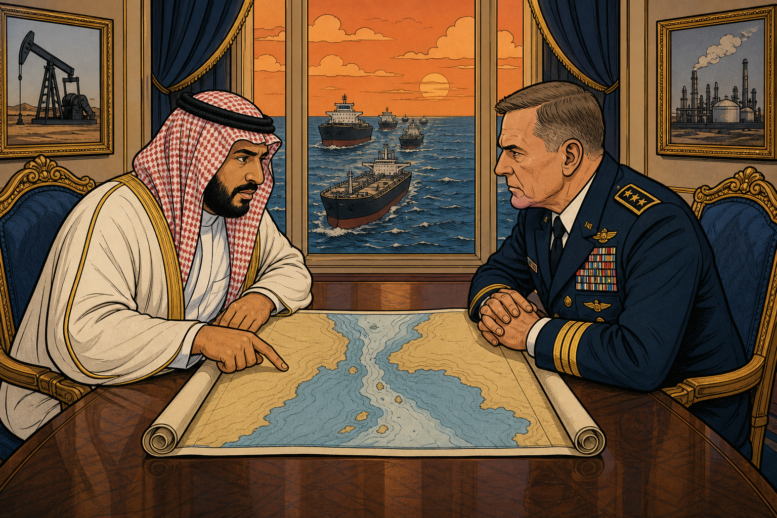 Saudi Crown Prince Meets CENTCOM Chief as Hormuz Oil Futures Spike Past $100