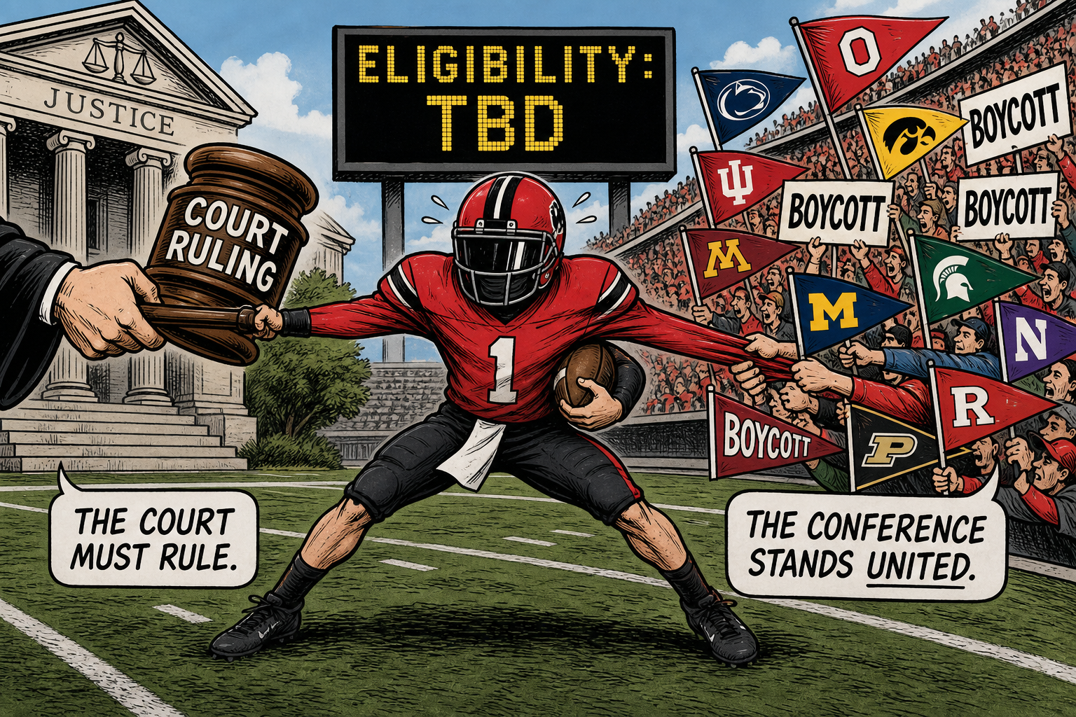 A Texas Judge Ruled a Self-Admitted Gambler Eligible. Now the Big Ten Wants to Boycott Texas Tech.