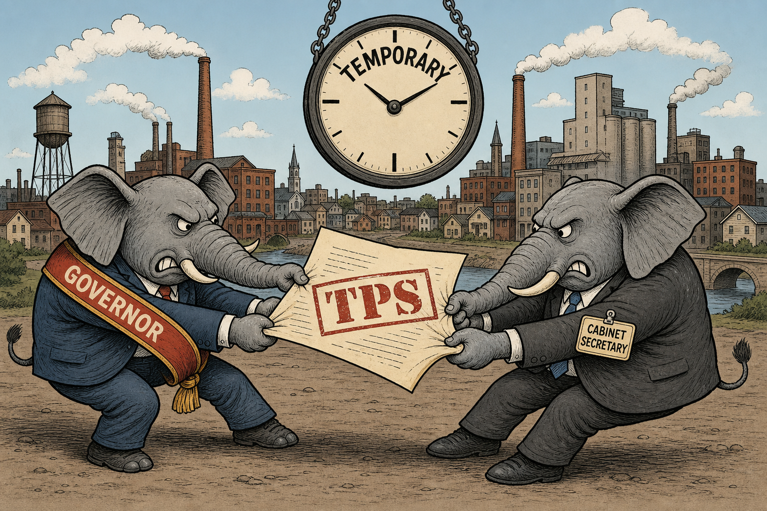 Two Republicans, One TPS Ruling: DeWine Says Reconsider, Mullin Says Temporary Means Temporary