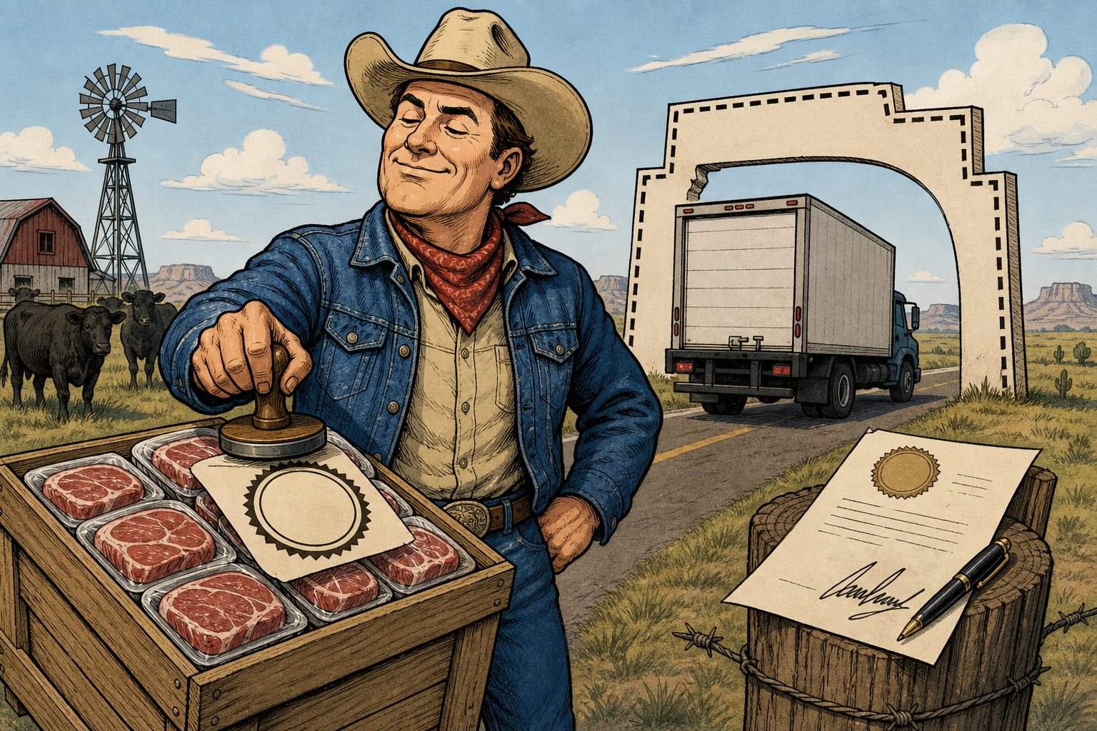 Four Companies Control 85 Percent of America's Beef Supply. Trump Just Signed an Order Letting Ranchers Cut Them Out.