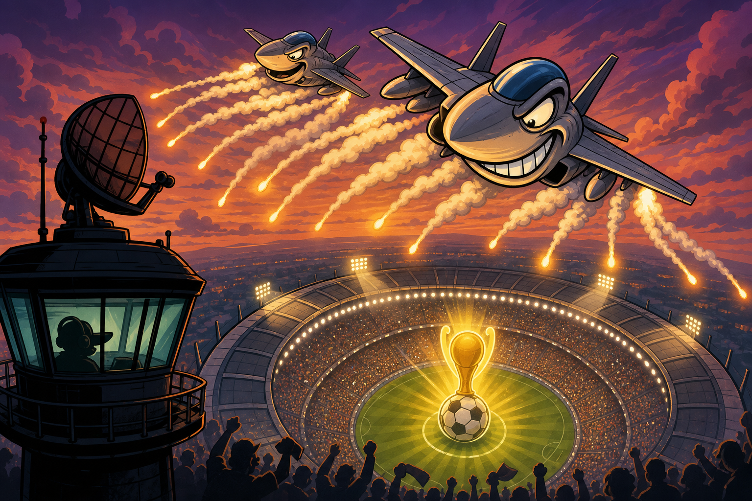 NORAD Scrambled F-16s and Fired Flares Over the Meadowlands as Pilots Breached Trump's World Cup Airspace — Exhibit A for a $1.1 Billion Security Buildout That Worked Exactly as Designed