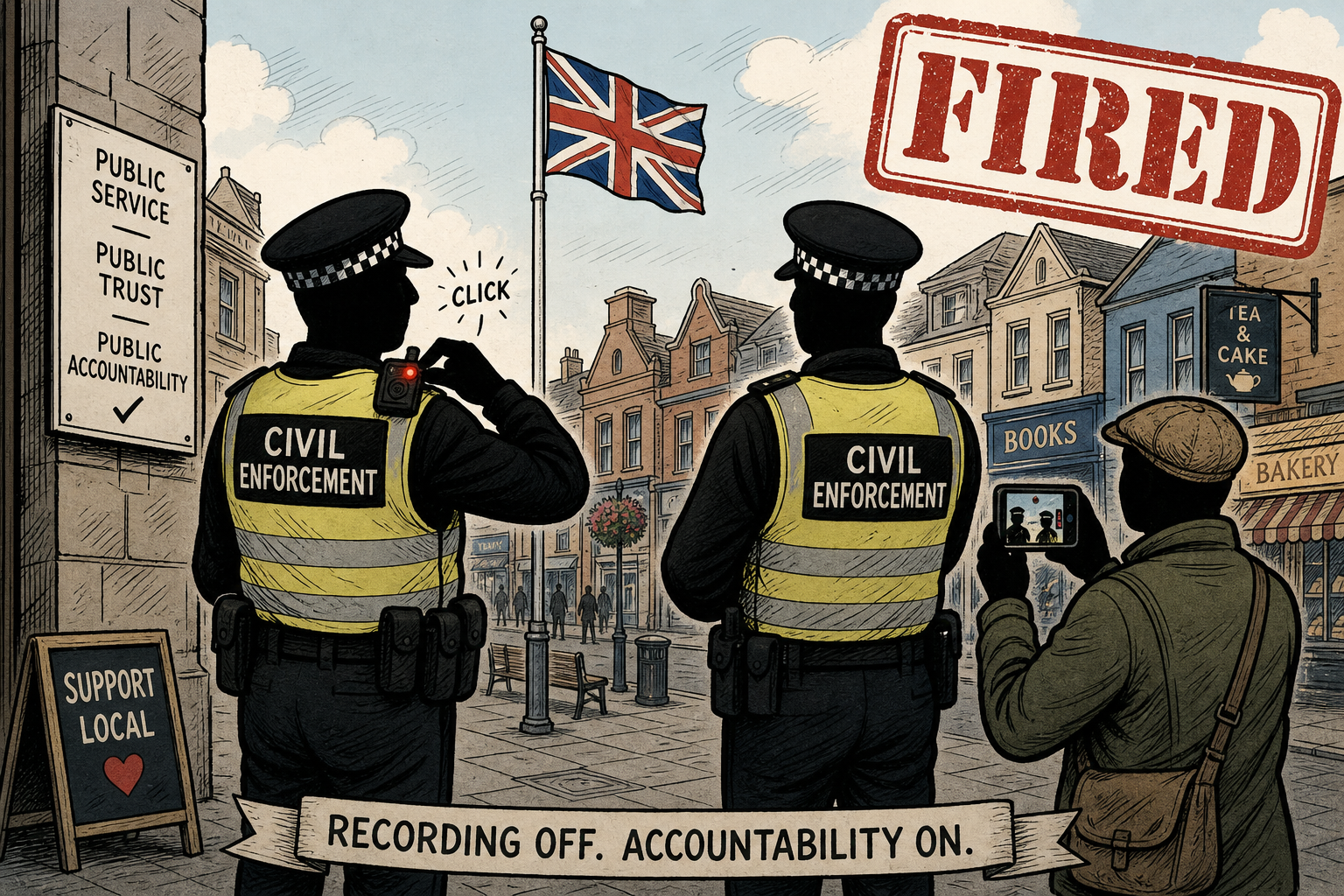 They Switched Off Their Bodycams, Then Threatened to 'Rip Your Teeth Out.' Harrow Council Fired Both.