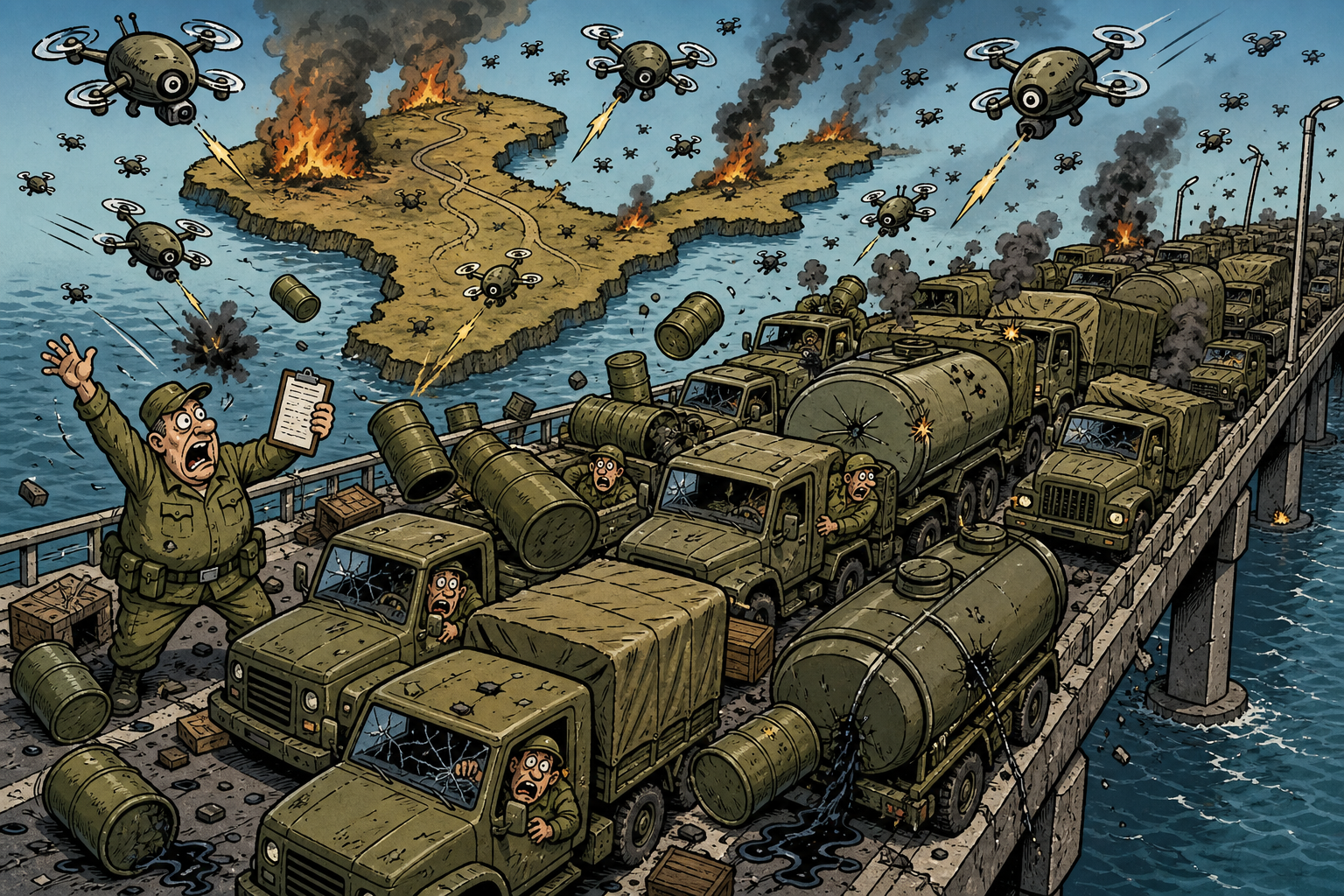 Ukraine's Drone Blockade Is Choking Russia's Supply Lines — and Throwing Crimea Into Chaos