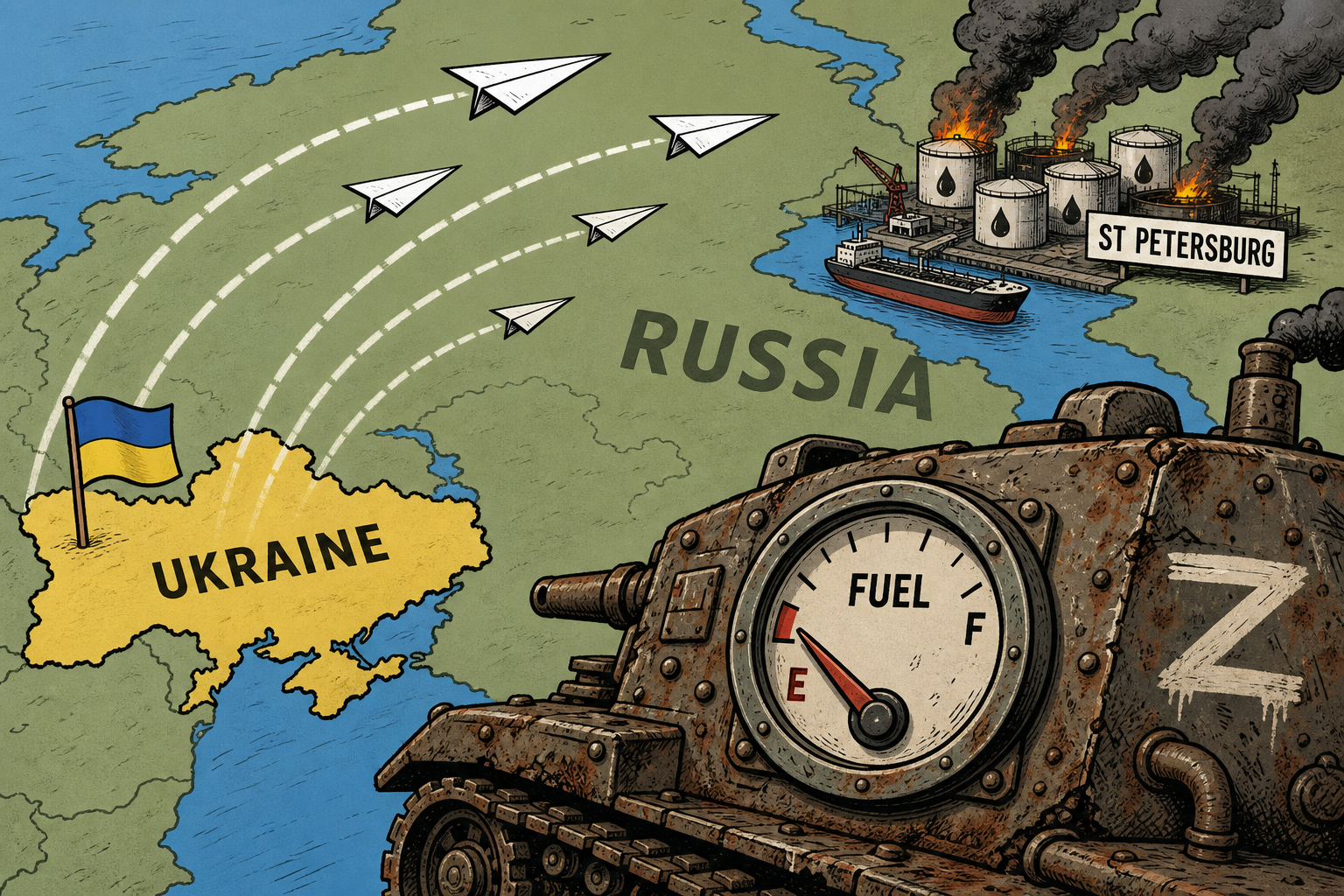 Ukraine's 'Long-Range Sanctions' Reach Putin's Home Port