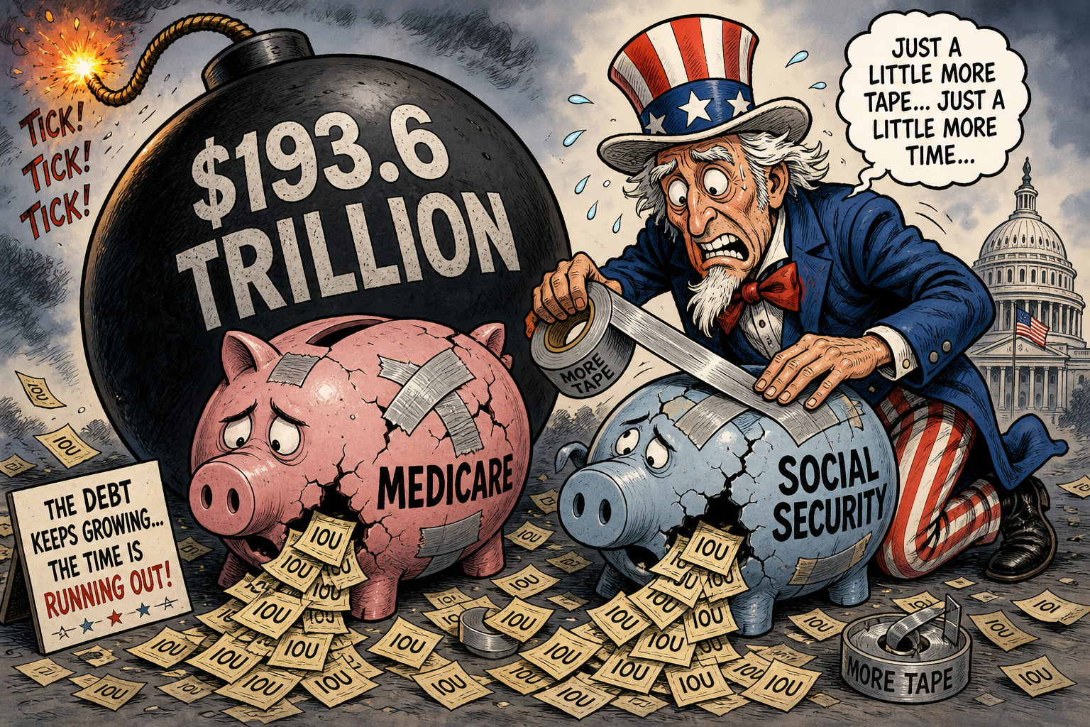 Fiscal Doomsday: $193.6 Trillion in Unfunded Medicare and Social Security Promises