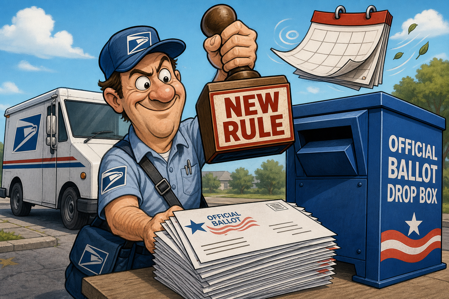 A Federal Court Just Let USPS Move Forward on Its Mail-Ballot Rule — In Half the Country. The Other Half Is Still Blocked.