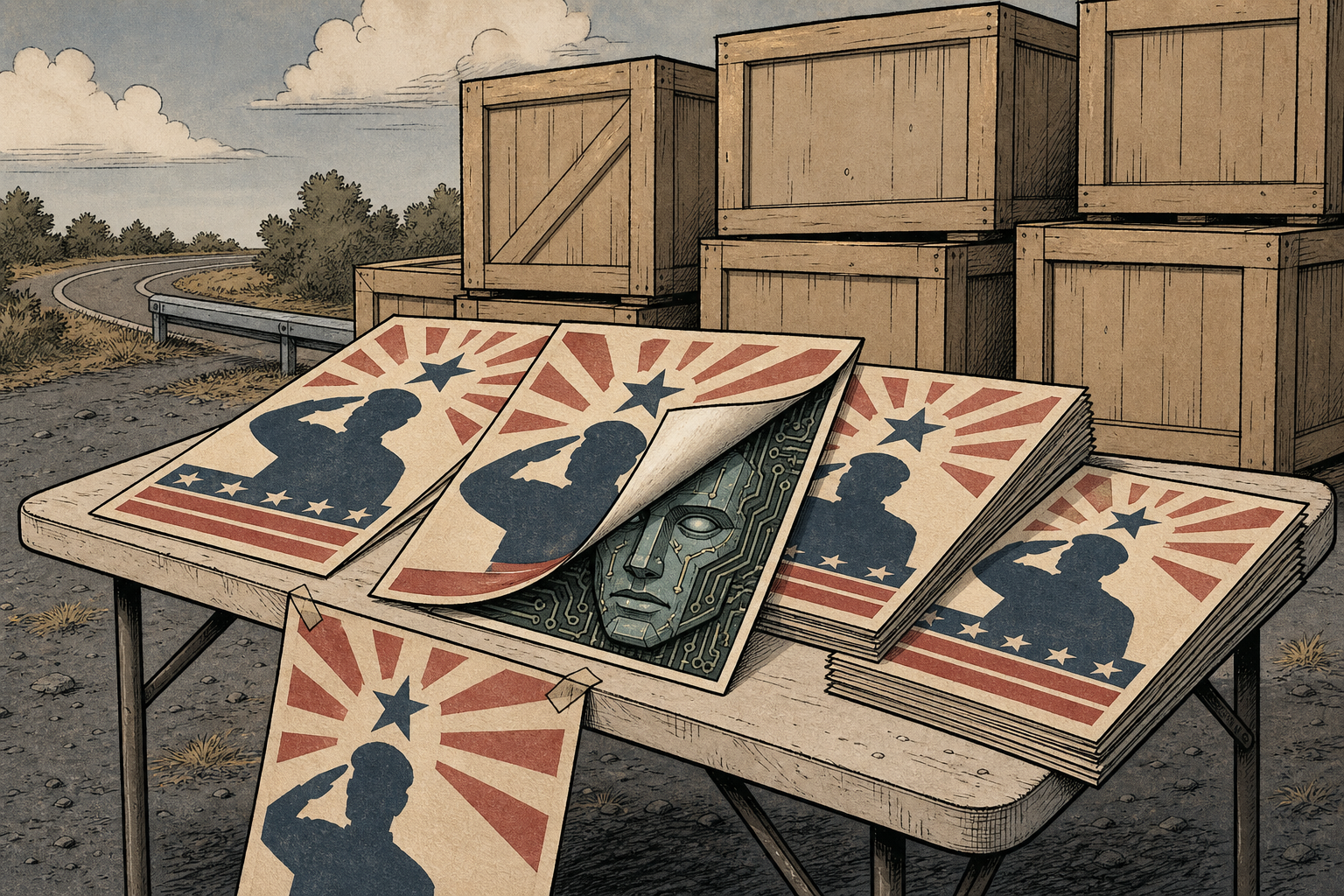 The 'Wounded Veterans' Selling Patriotic Merch Online Aren't Real. They're AI, and the Goods Ship From China.